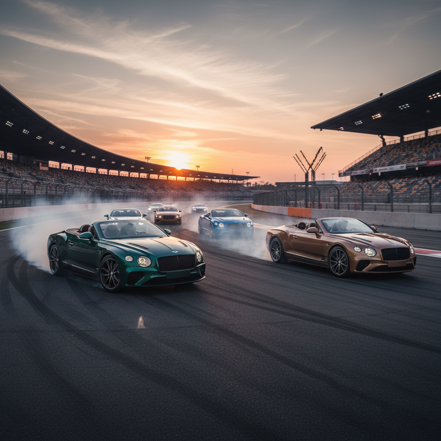 Editorial, photo-realistic HERO for an automotive daily news article titled "Bentley Continental GT Supersports Debuts with 657 HP and RWD – Daily Car