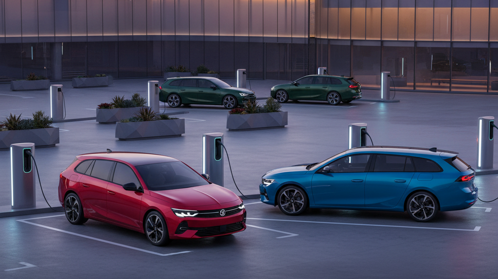 Editorial, photo-realistic HERO for an automotive daily news article titled "Vauxhall Astra Gets Bold New Look and Improved Range – Daily Car News (20