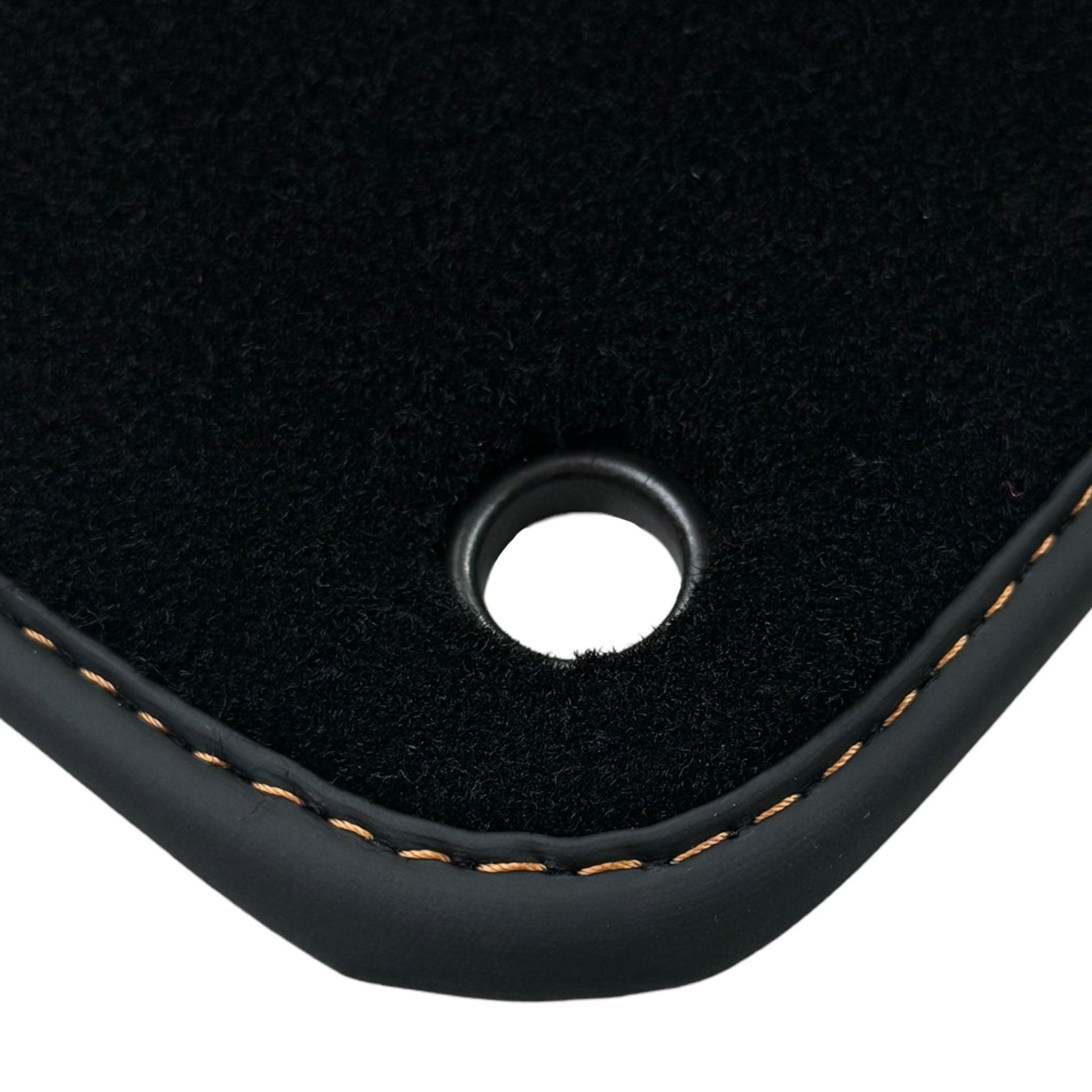 Black Floor Mats for Lamborghini Aventador SV | Orange Edition - AutoWin