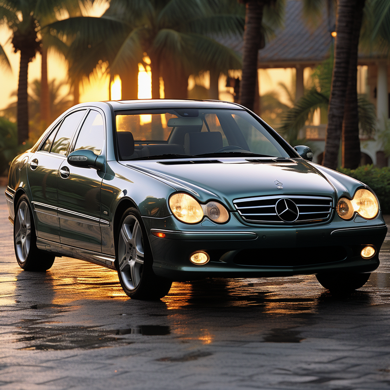 Autowin のプレミアム フロア マットでメルセデス ベンツ C クラス W203 セダン 4Matic (2000-2007) をグレードアップしましょう