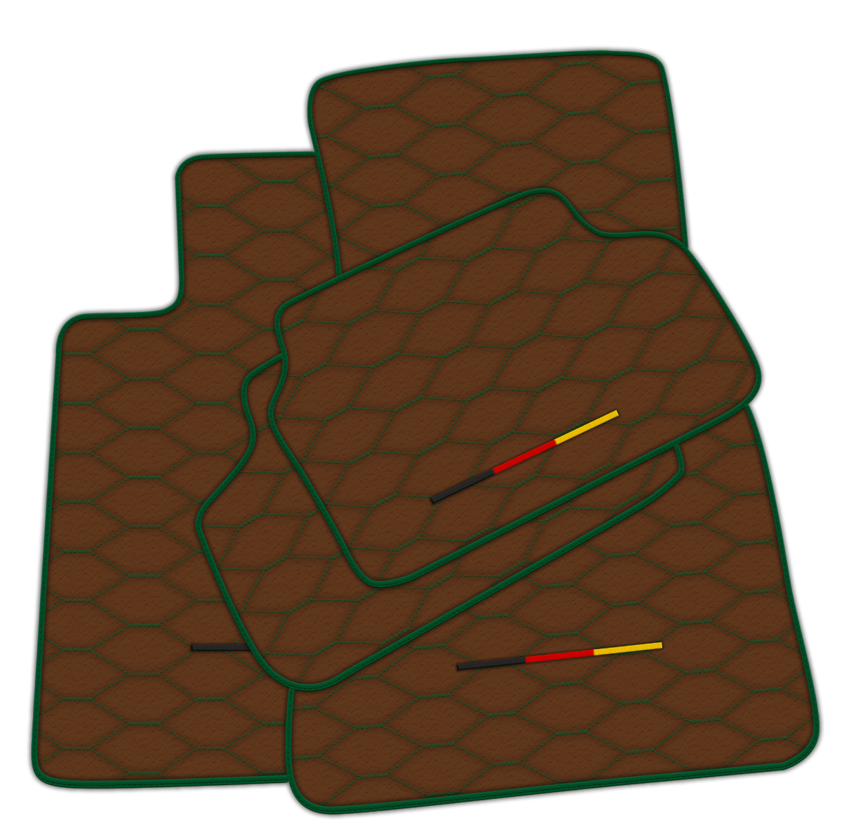 Premium Red Leather Floor Mats for BMW G20 Sedan (2019-2024)