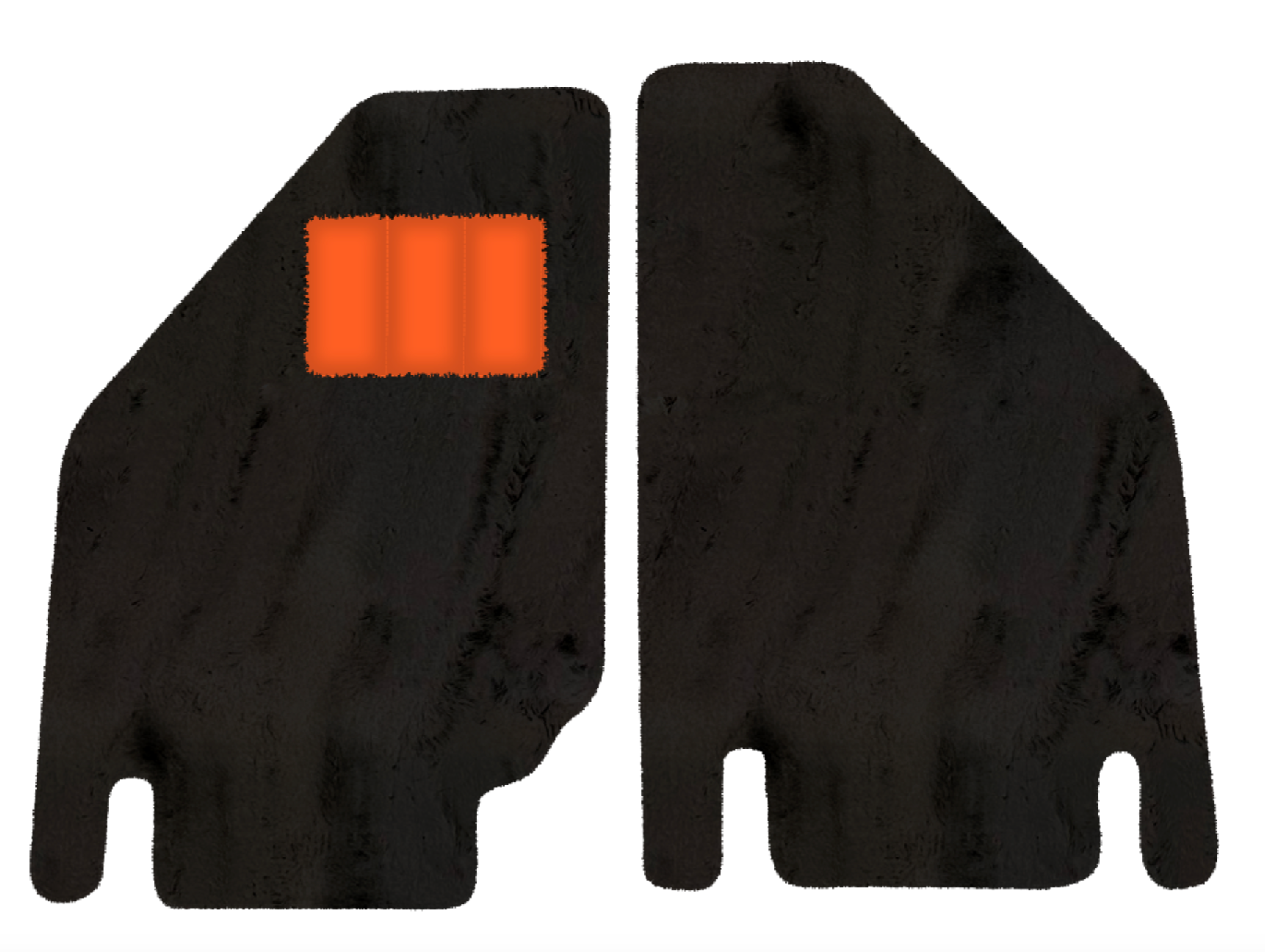 Sheepskin Floor Mats for Lamborghini Countach (1974–1990) - Sheepskin Length, Various Color Options - AutoWin