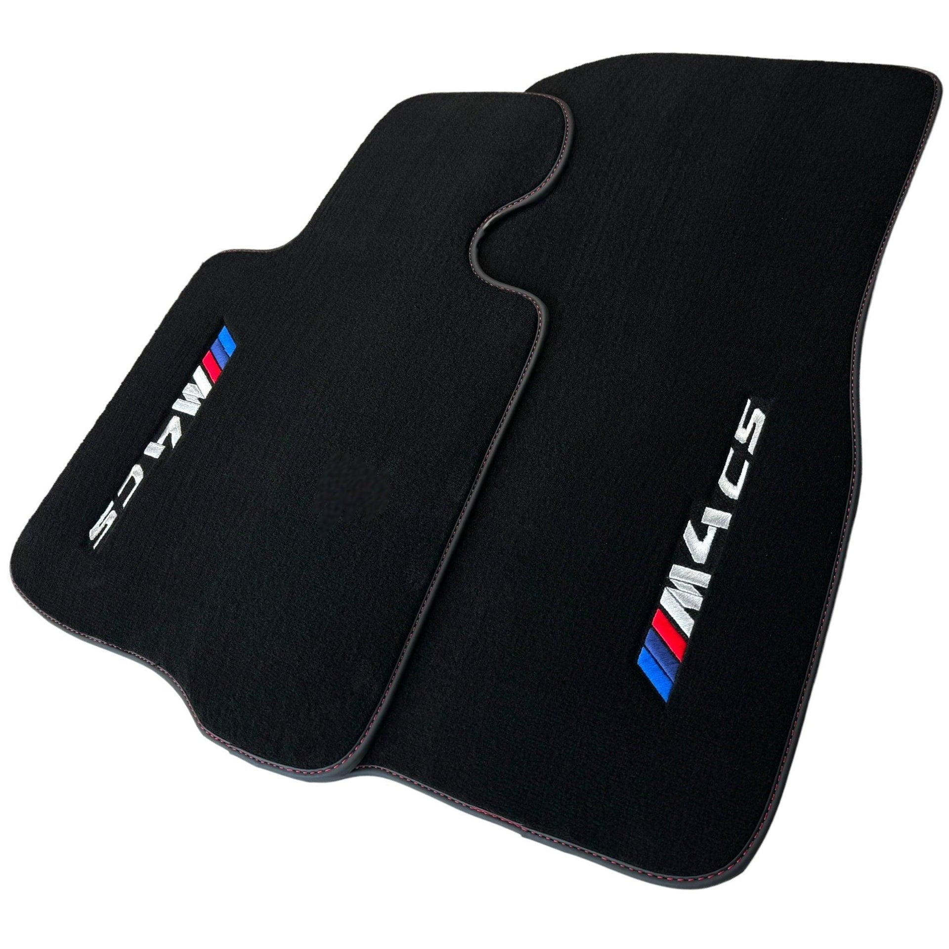 Black Floor Mats for BMW M4 CS G82 Coupe (2021-2025) - AutoWin