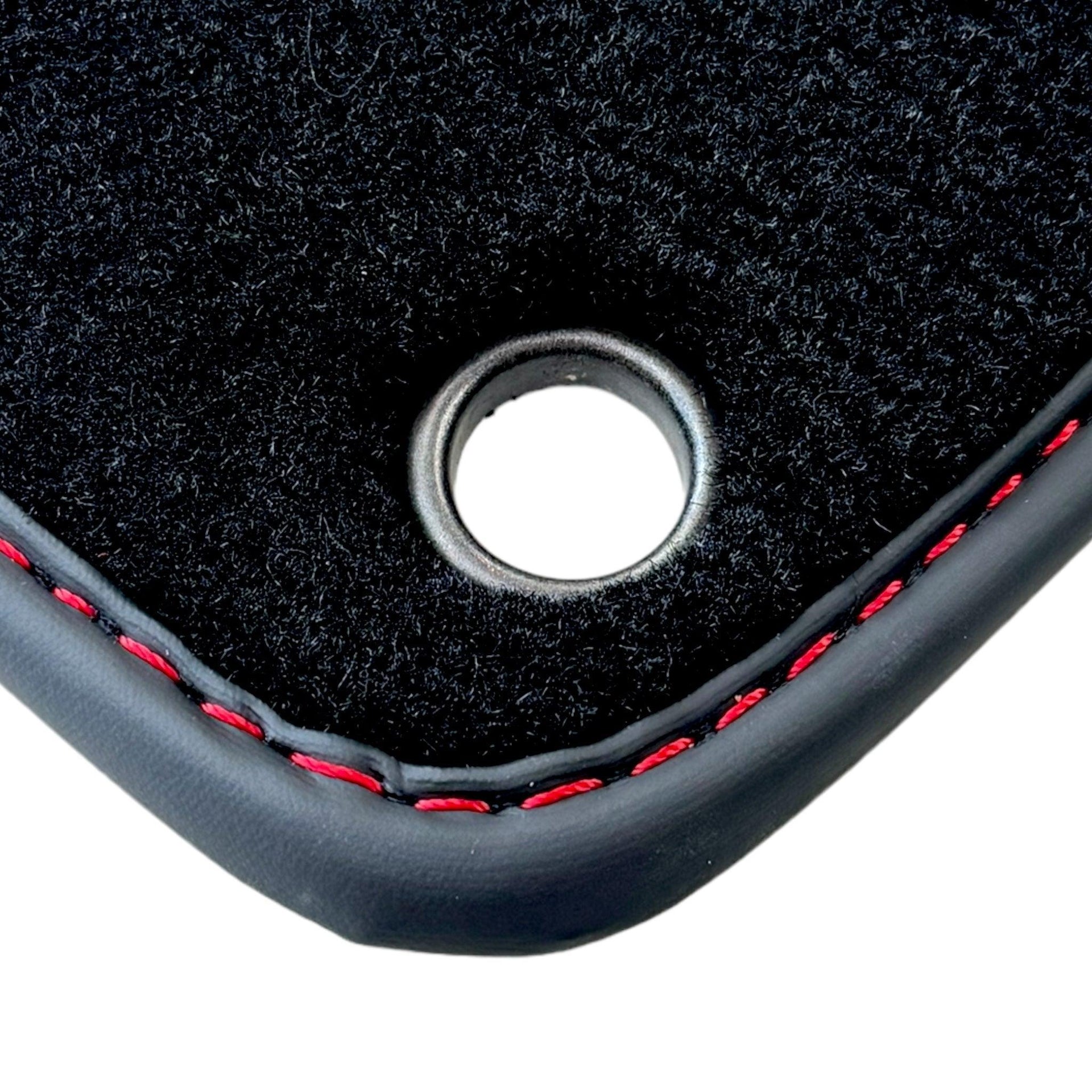 Black Floor Mats for Lamborghini Aventador SVJ with Alcantara Leather - AutoWin