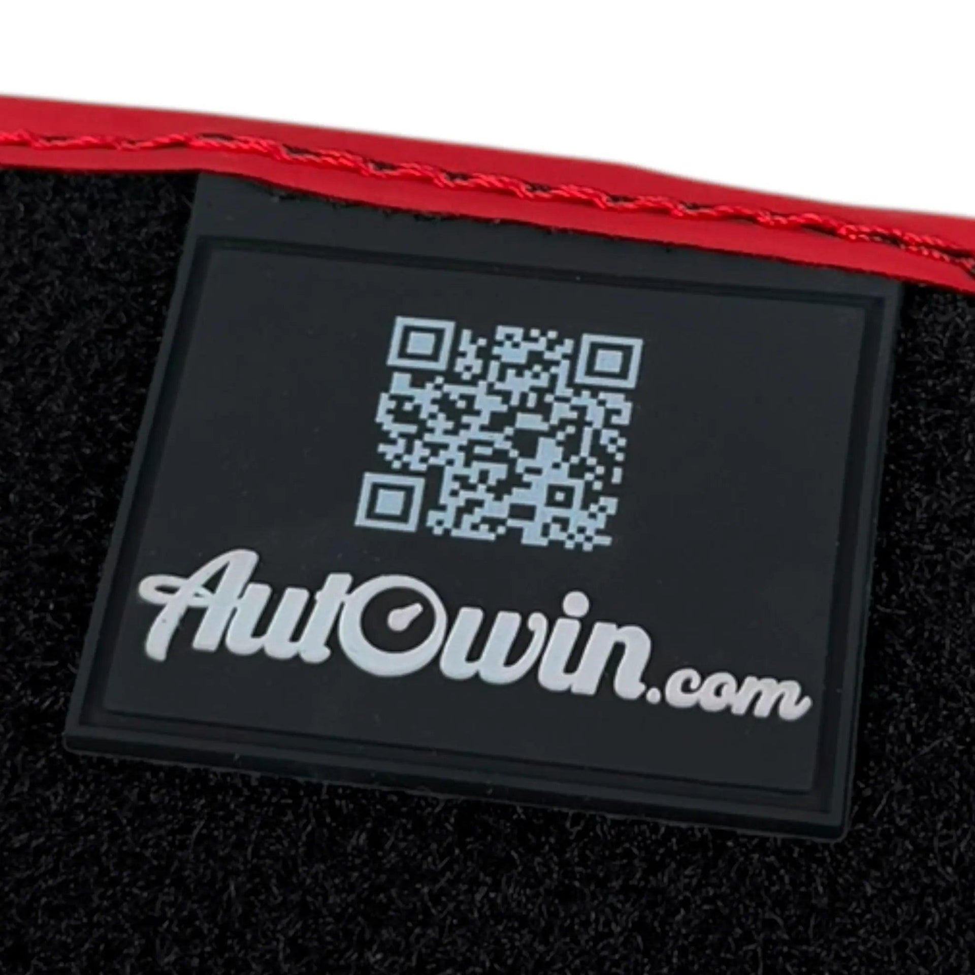 Alcantara Black Floor Mats for Ferrari 458 Spider (2012-2015) with Red Alcantara