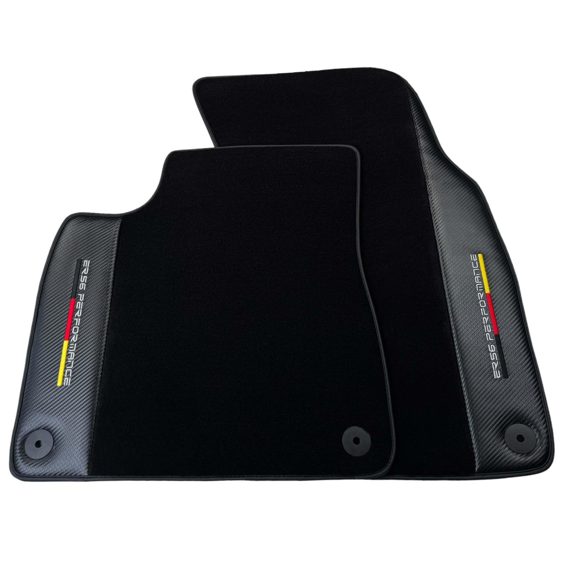 Black Floor Mats for Porsche 996 (1998-2004) with Carbon | ER56 Performance - AutoWin