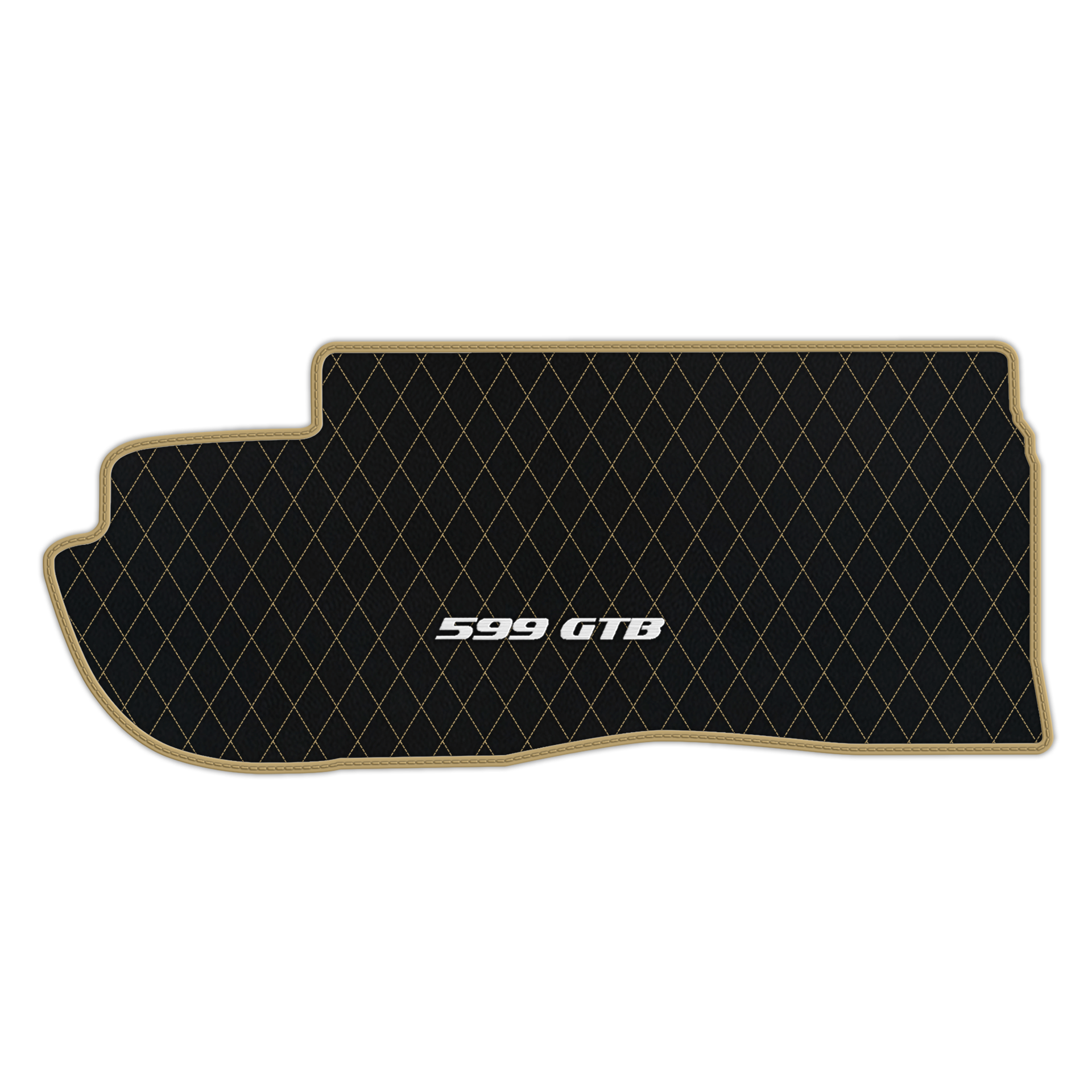 Custom Black Leather Floor Mats for Ferrari 599 Coupe (2006-2012)