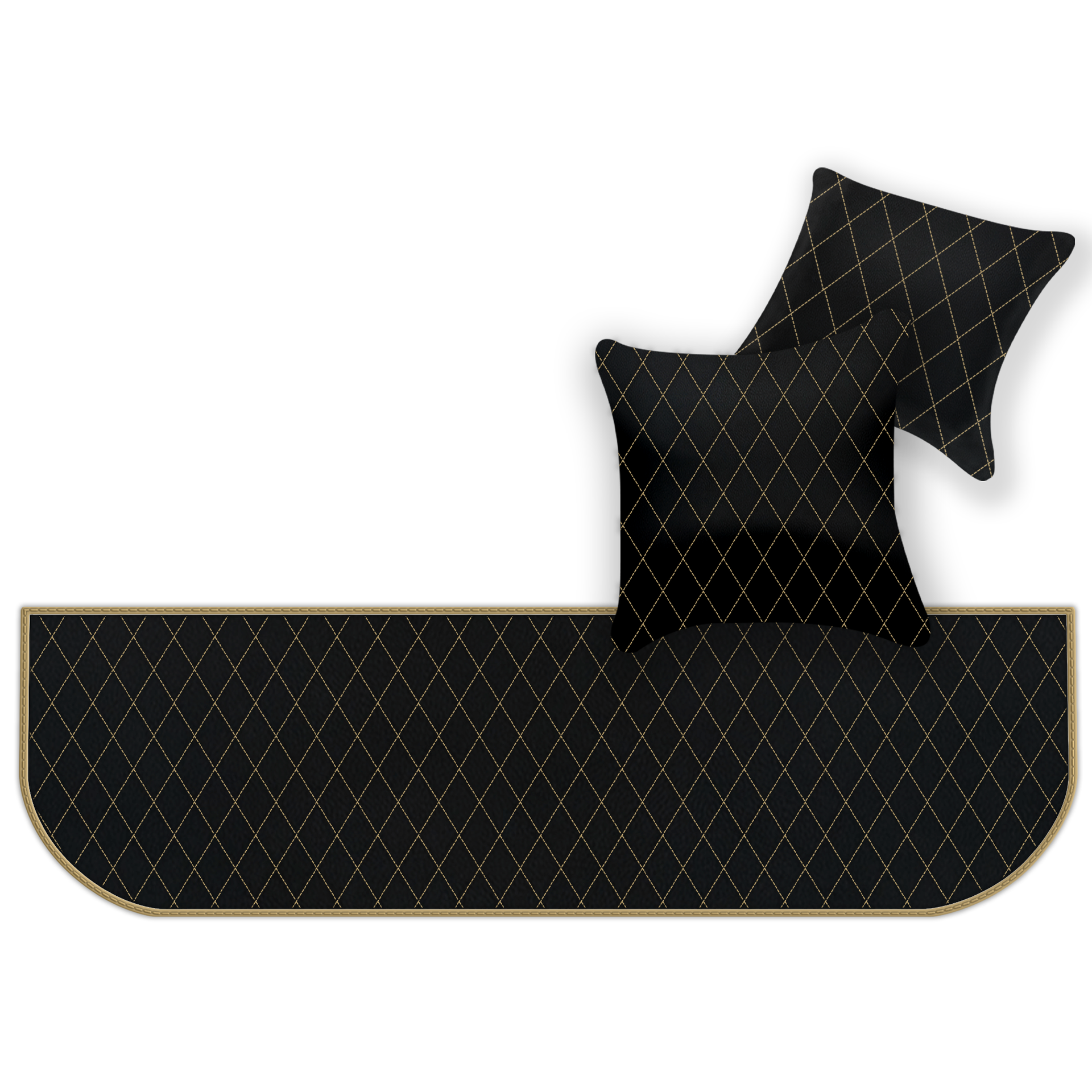 フェラーリ 550 マラネロ (1996-2002) 用カスタマイズ可能なレザーフロアマット A1 エディション - AutoWin