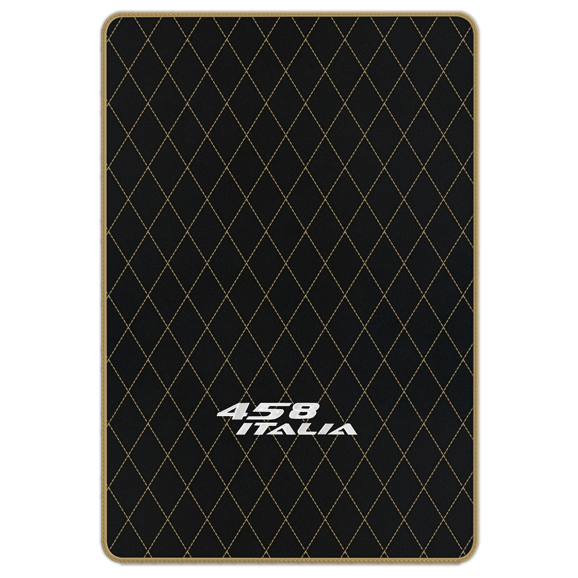 Premium Black Leather Floor Mats for Ferrari 458 Spider (2012-2015)