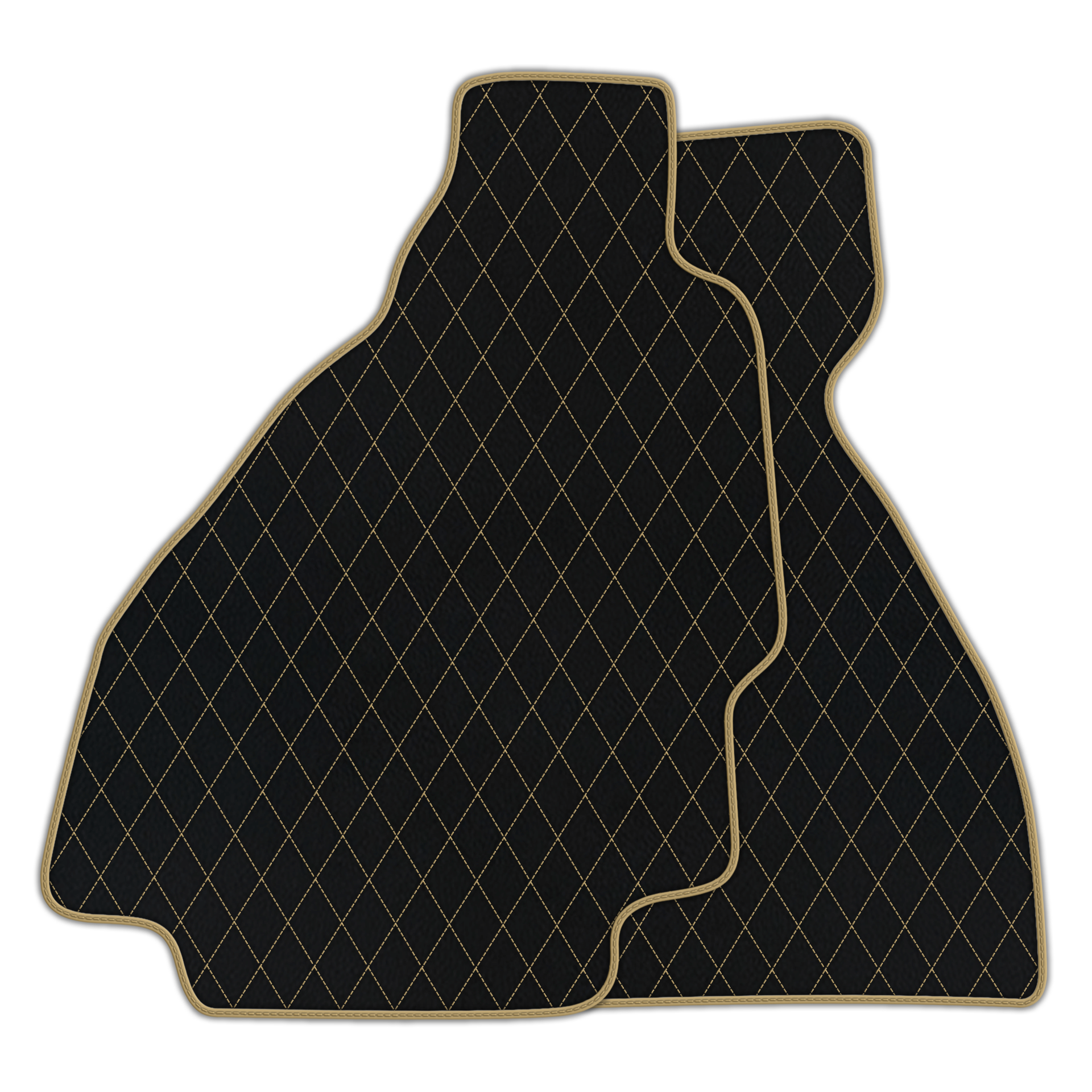 Premium Black Leather Floor Mats for Ferrari 328 GTS (1985-1989)