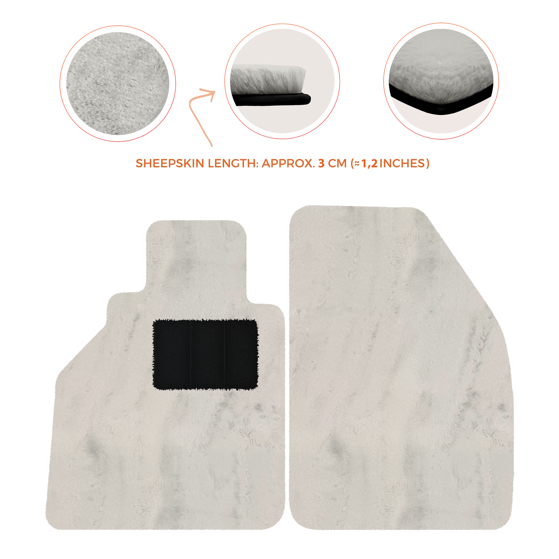 Dunkelblaue Fußmatten für Porsche 986 Boxster (1996-2004) mit Leder - AutoWin