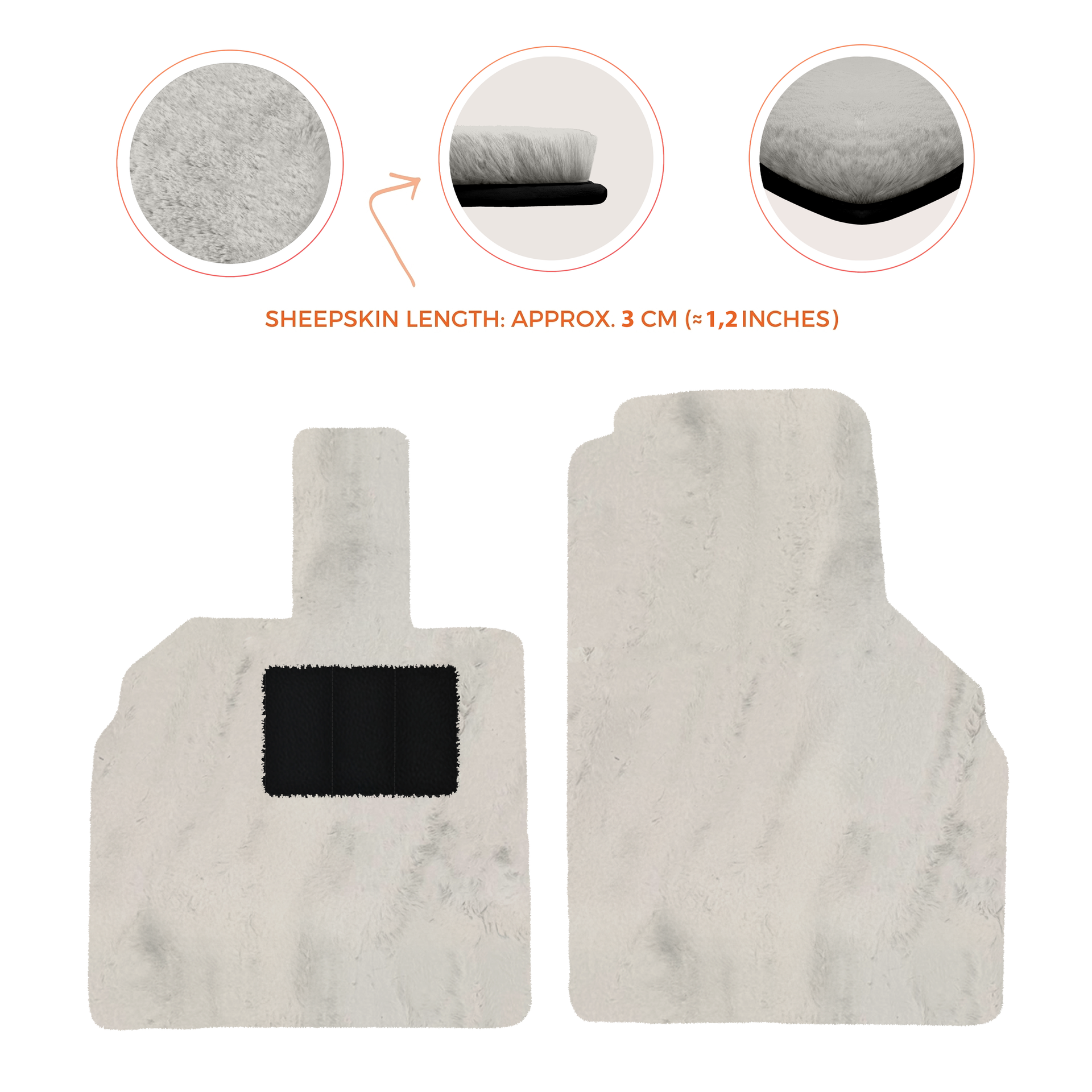 Premium Sheepskin Floor Mats for Lamborghini Aventador (2012-2022)