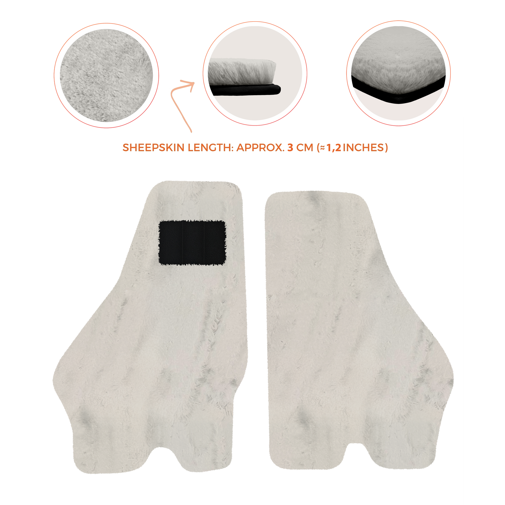 Luxury Sheepskin Floor Mats for Lamborghini Urus (2018-2026)