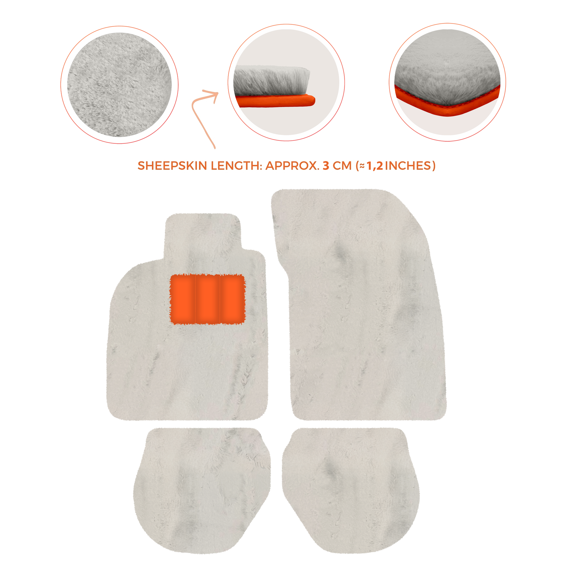 Customizable Leather Floor Mats with Divario Pattern for Porsche 911 - 993 (1994-1998) - AutoWin