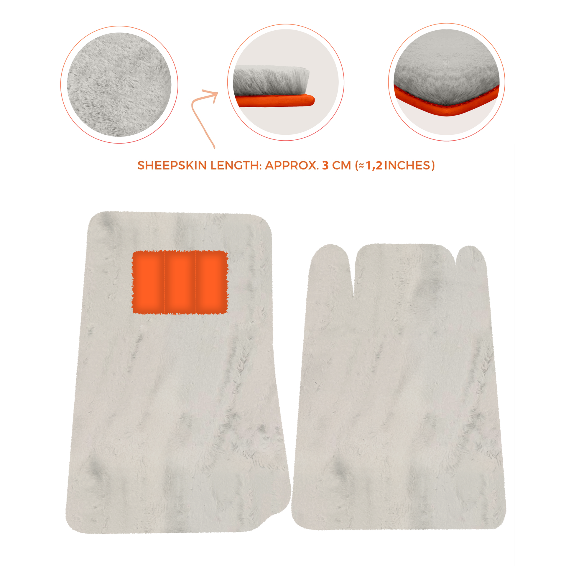 Lamborghini Jalpa Sheepskin Floor Mats (1981-1988) - Premium Luxury