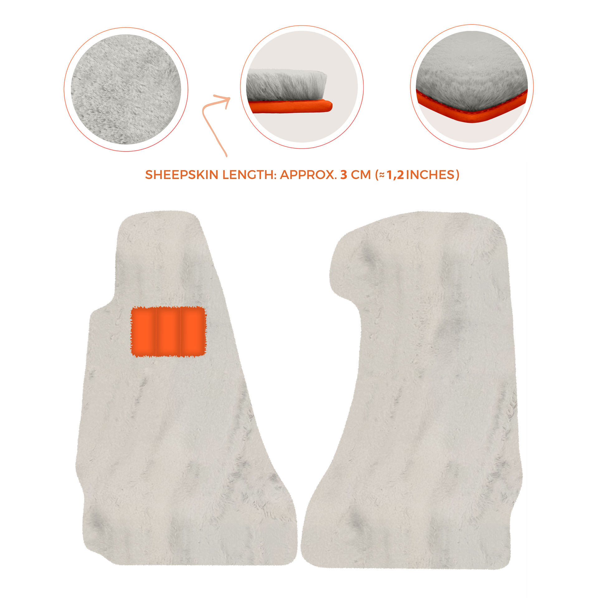 Premium Sheepskin Floor Mats for Aston Martin V8 Vantage (2006-2017)