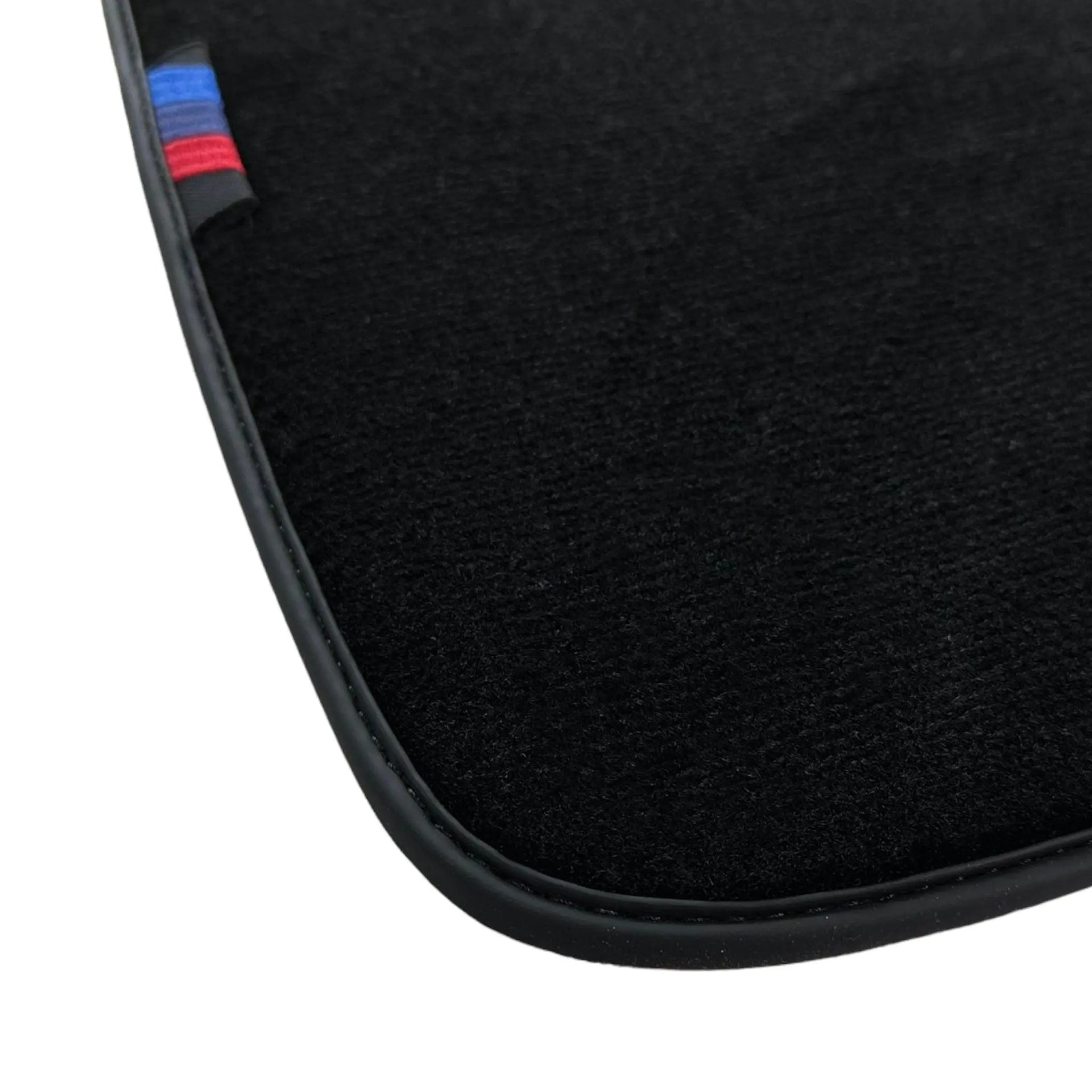 Black Floor Mats For BMW Z4 Series G29 With 3 Color Stripes Tailored Set Perfect Fit - AutoWin