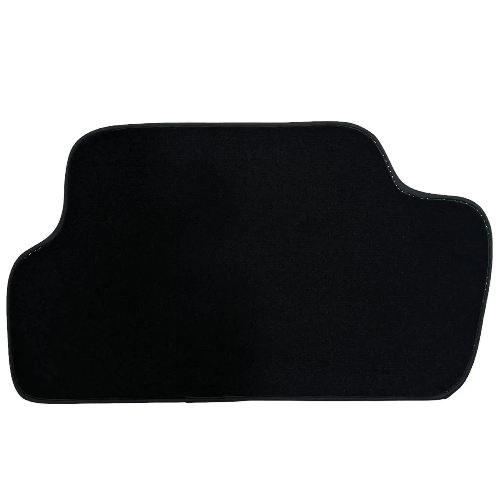 Black Floor Mats for Mini Cabrio R52 Convertible (2004-2009) with Leather - AutoWin