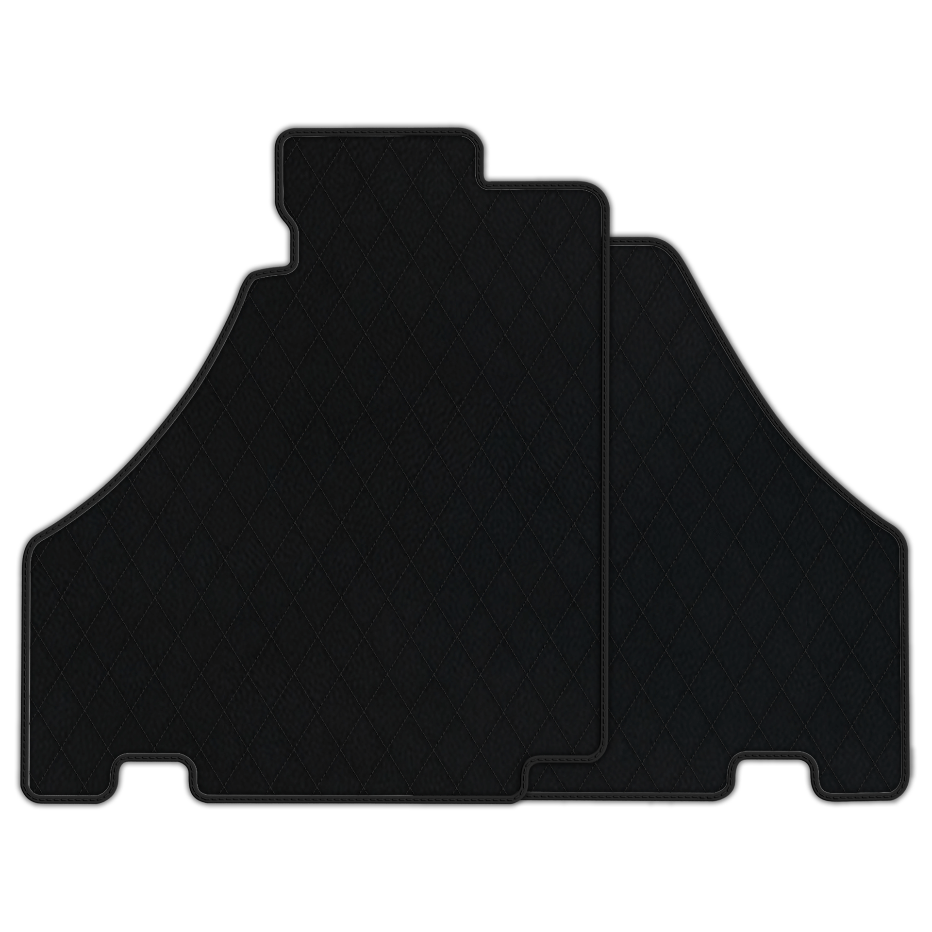 Black Leather Floor Mats for Ferrari 458 GT2 (2012-2015) | AW1 Design