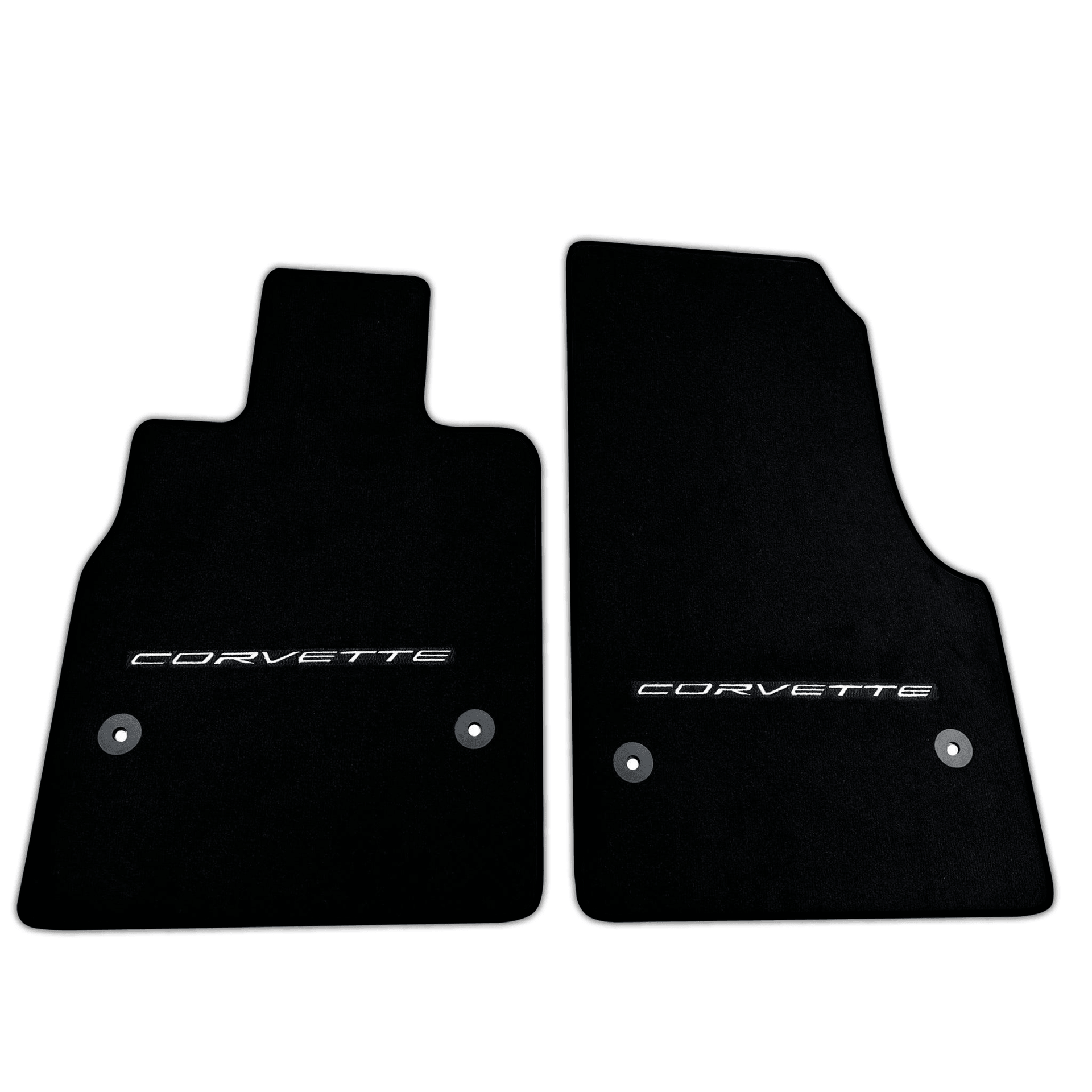 Black Floor Mats for Chevrolet Corvette C8 (2020-2024) | Various Trim Colors