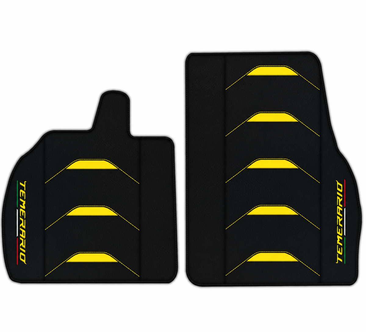 Customizable Leather Floor Mats with Triangle Pattern for Lamborghini Temerario (2025-2026)