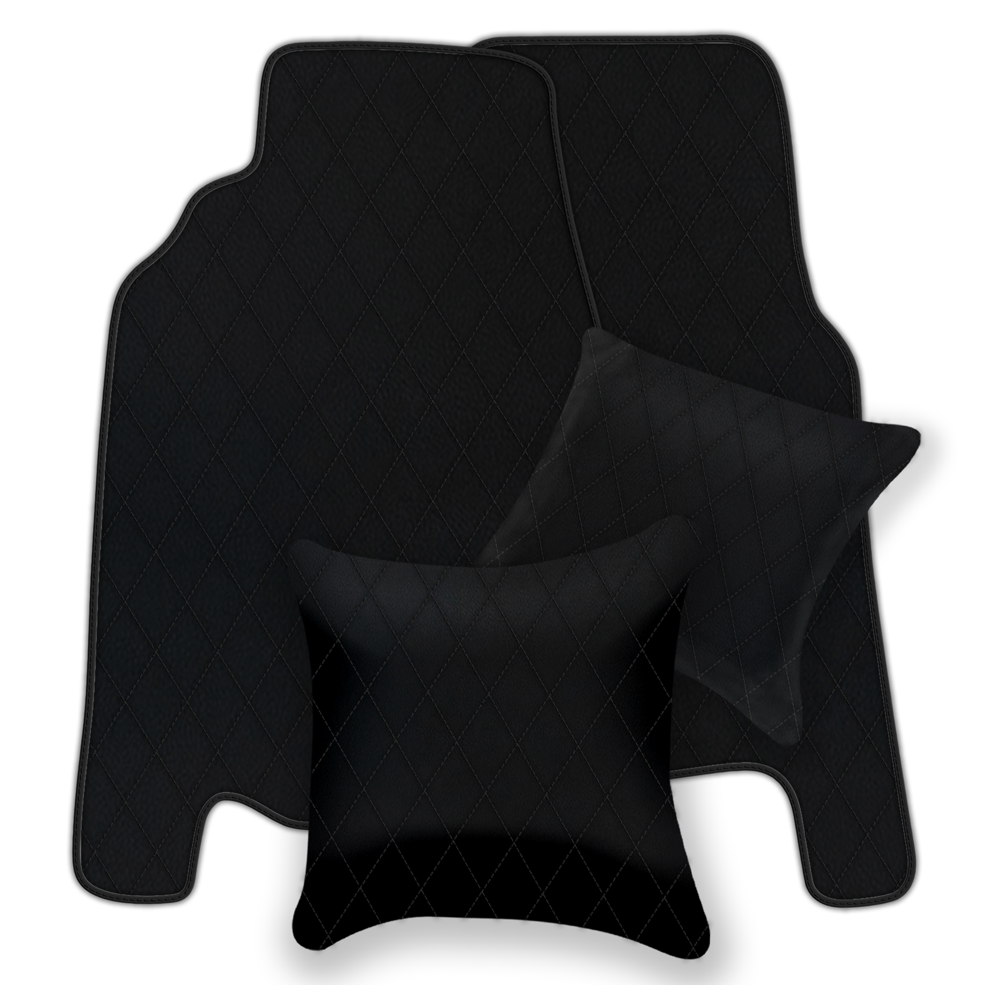 Premium Black Leather Floor Mats for Ferrari 458 Italia (2009-2015)