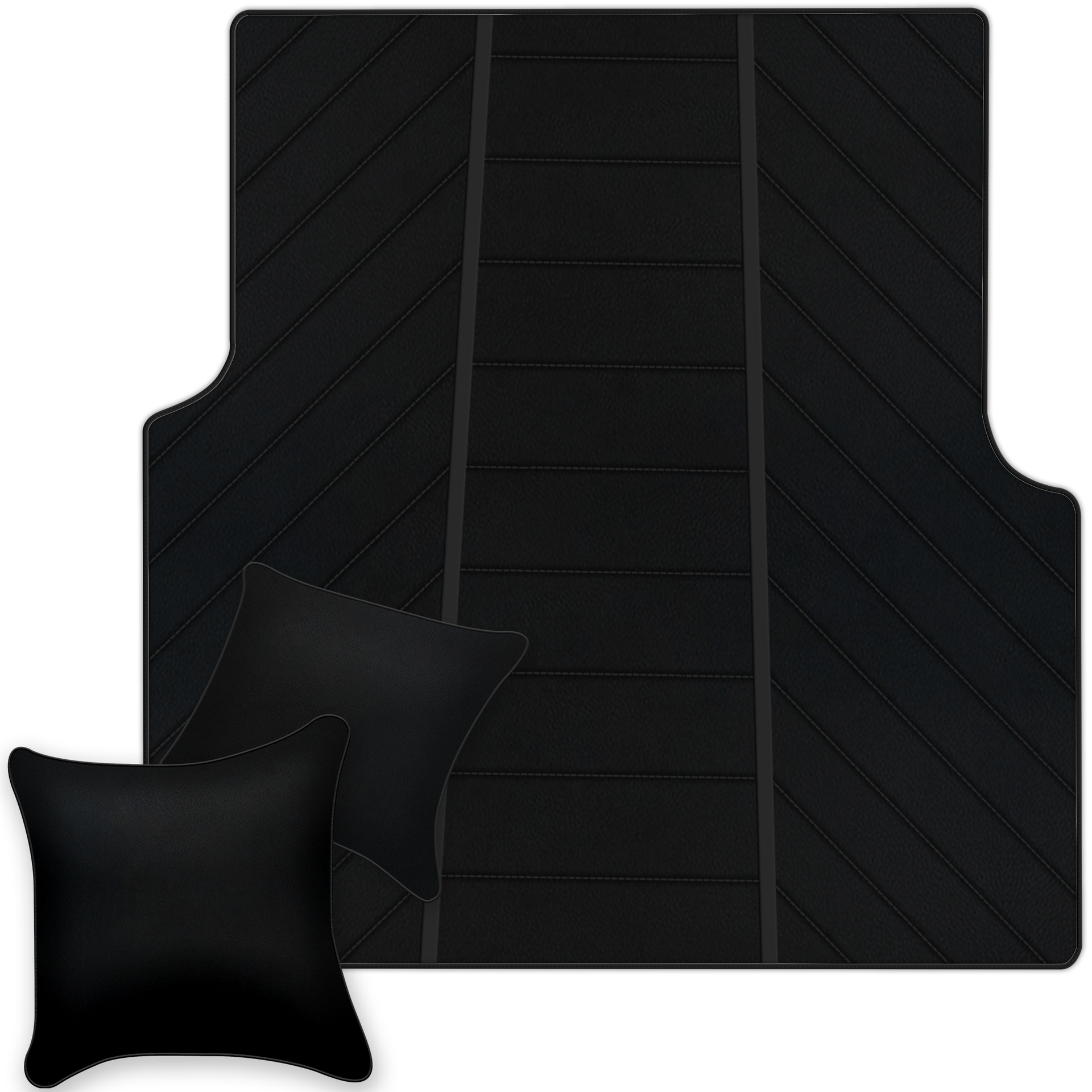 Luxury Black Leather Floor Mats for Rolls Royce Dawn 2016-2023