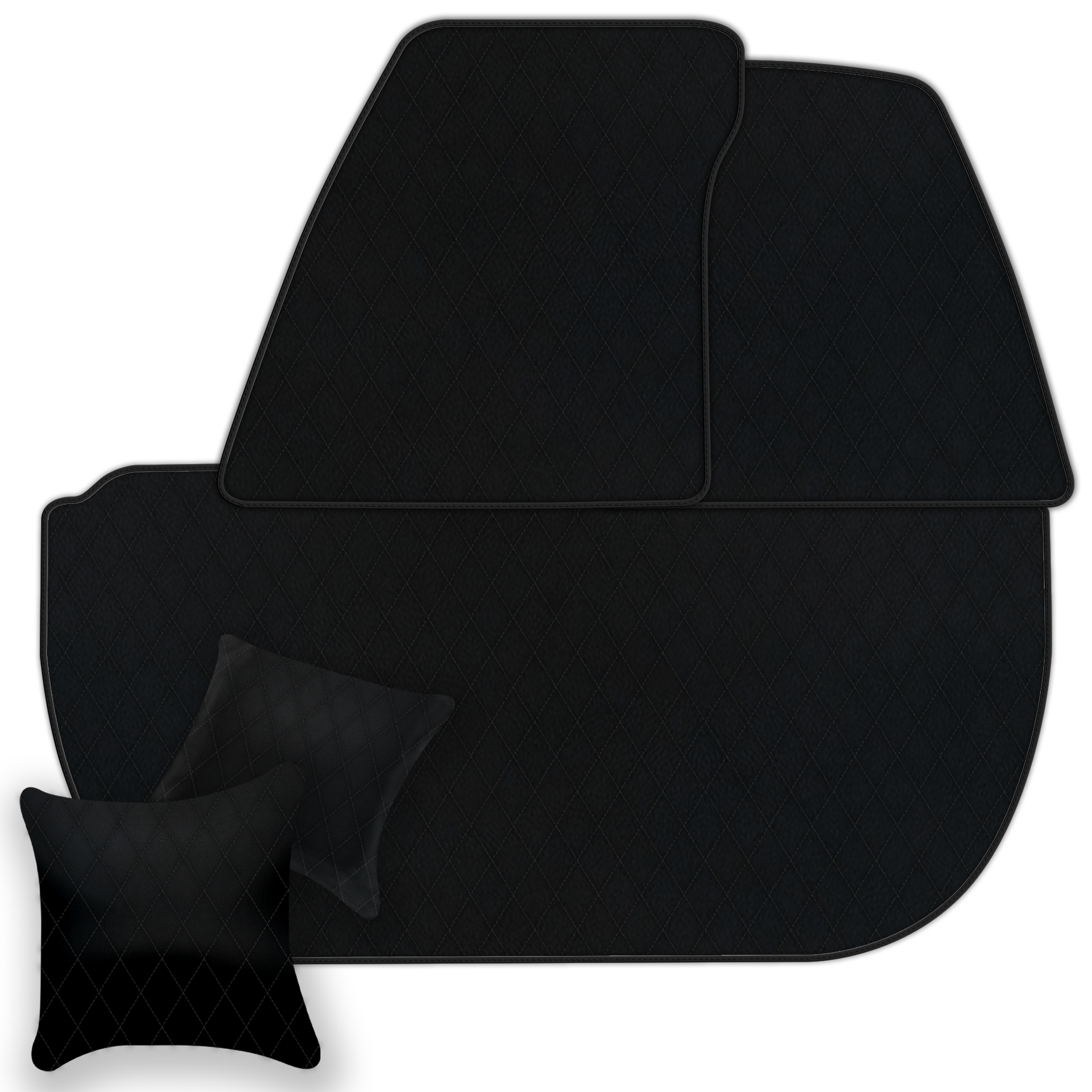 Black Leather Floor Mats for Bentley Mulsanne (2010-2020) | AW1 Design