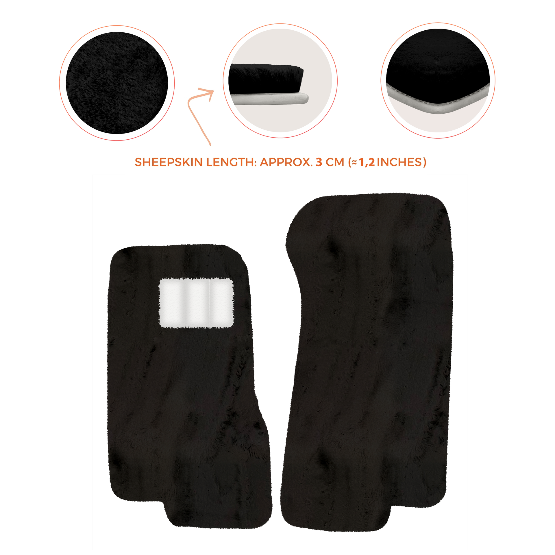 Luxury Sheepskin Floor Mats for Aston Martin V8 Coupe Special Volante (96-03)