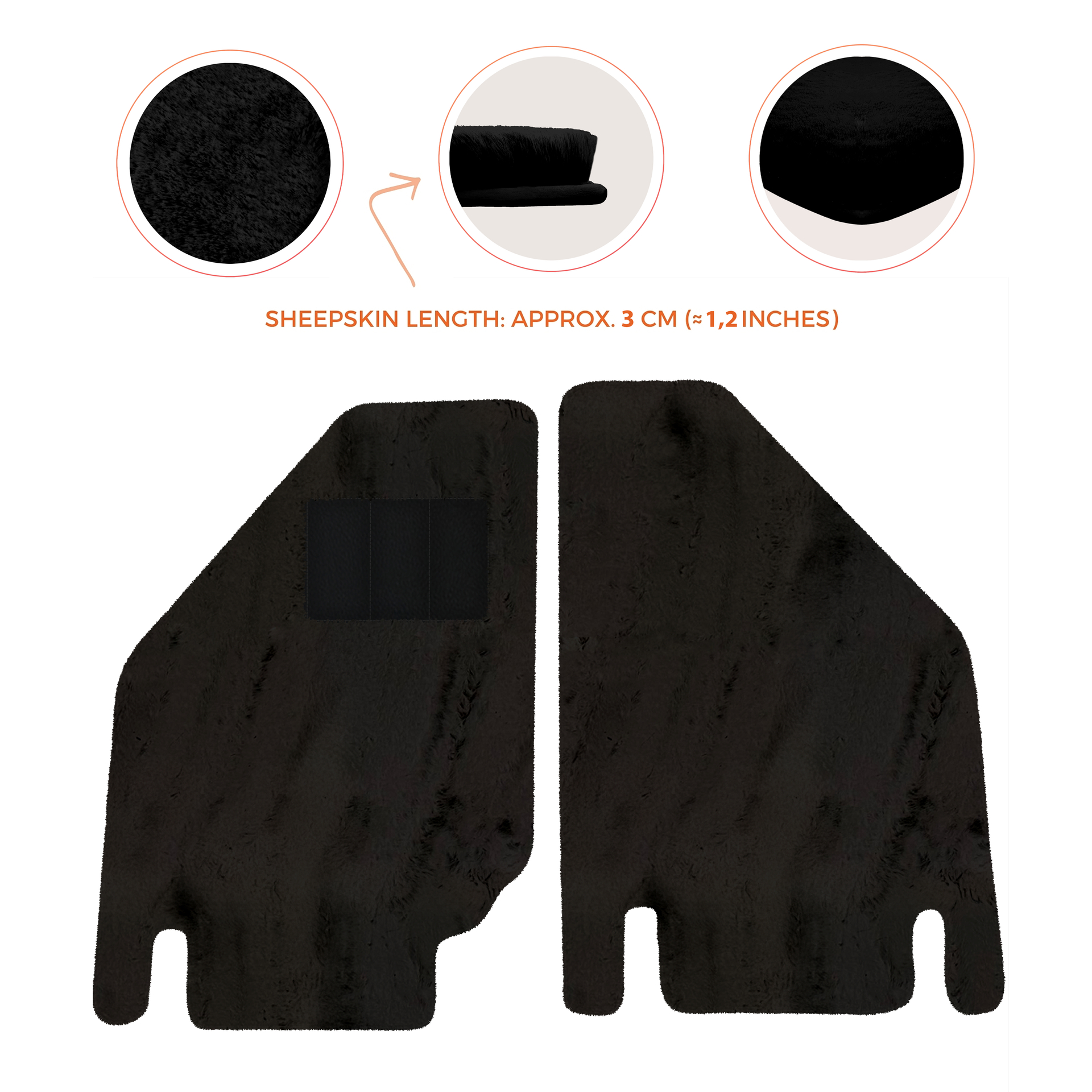 Premium Sheepskin Floor Mats for Ferrari Purosangue (2023-2024)