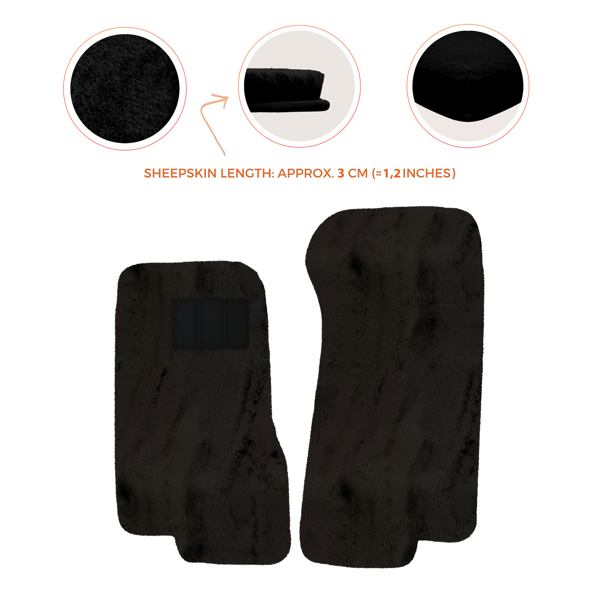 Luxury Sheepskin Floor Mats for Aston Martin V8 Coupe Special Volante (96-03)