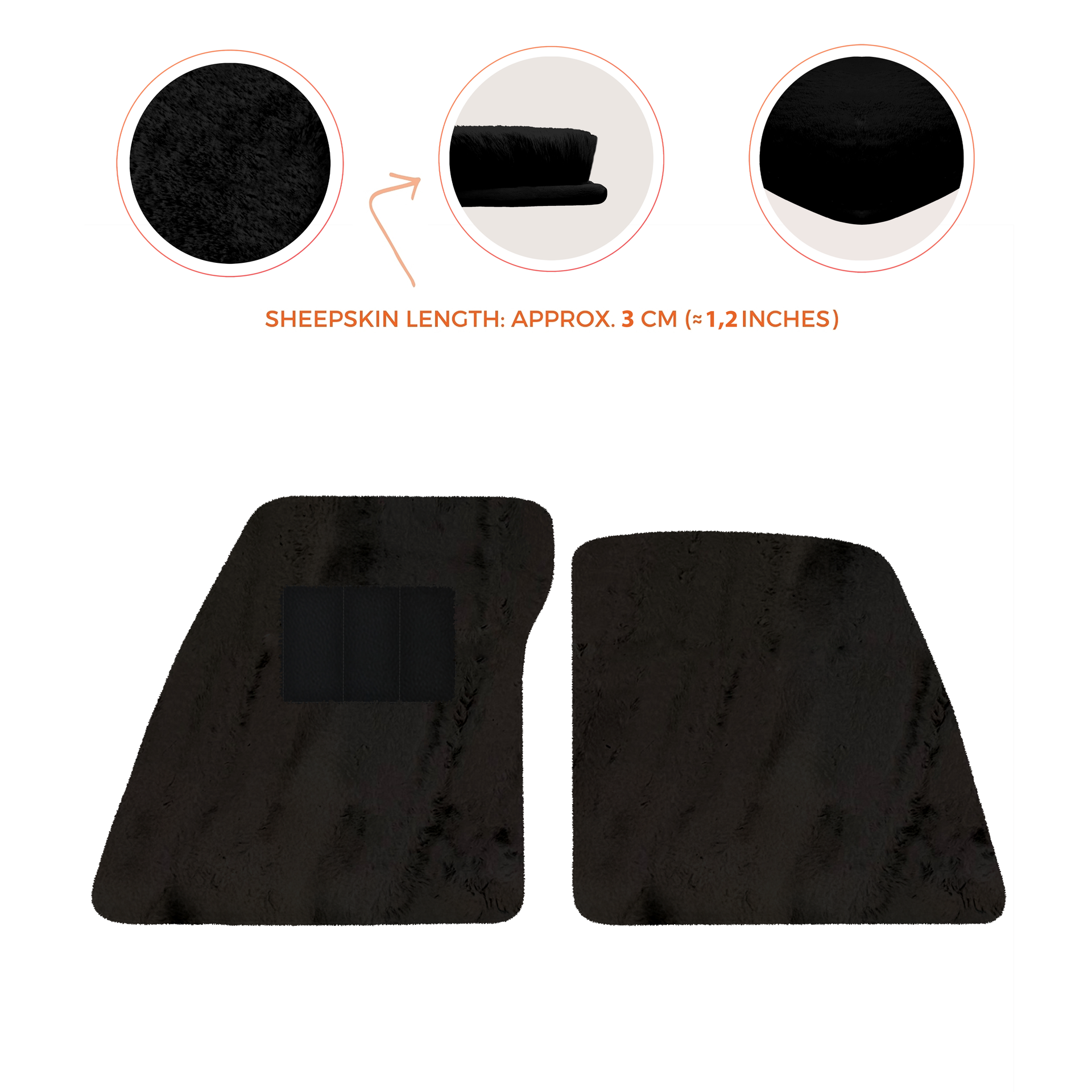 Premium Sheepskin Floor Mats for Ferrari 296 GTS (2022-2025)