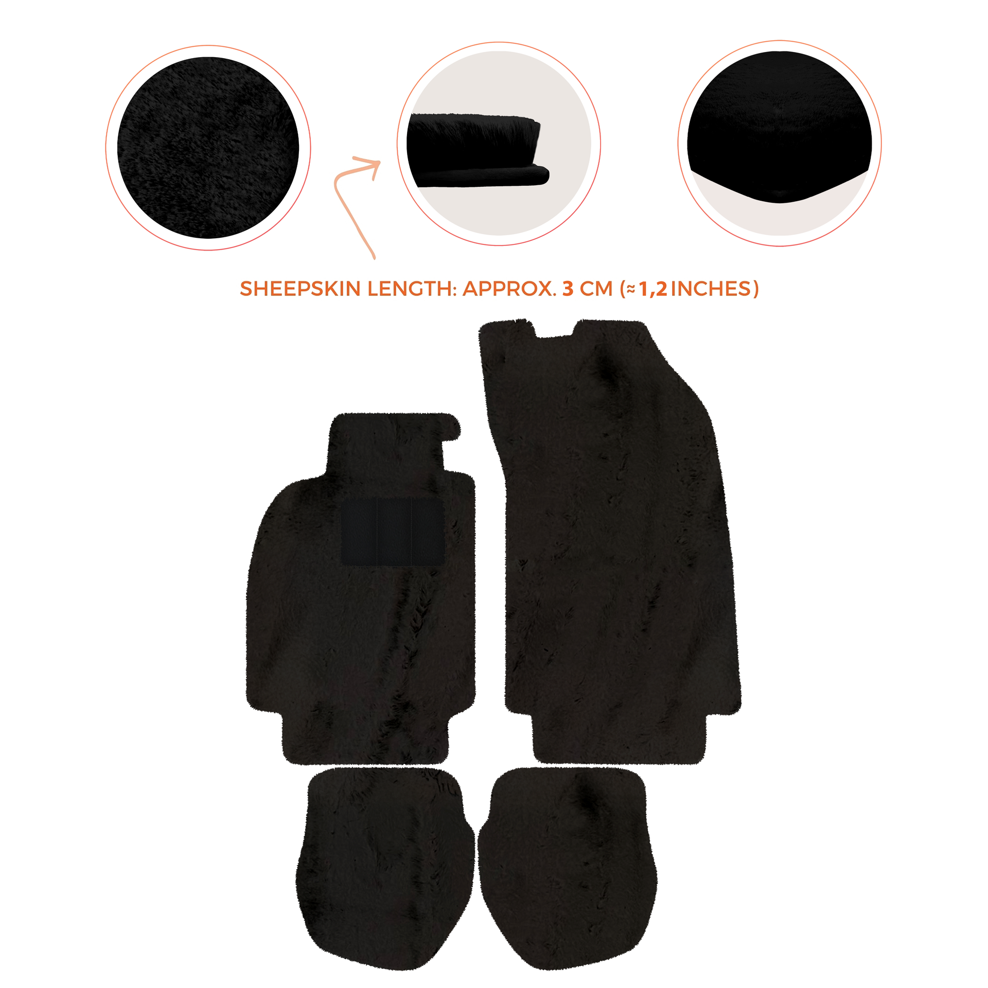 Light Blue Floor Mats for Porsche 964 (1989-1994) with Leather - AutoWin