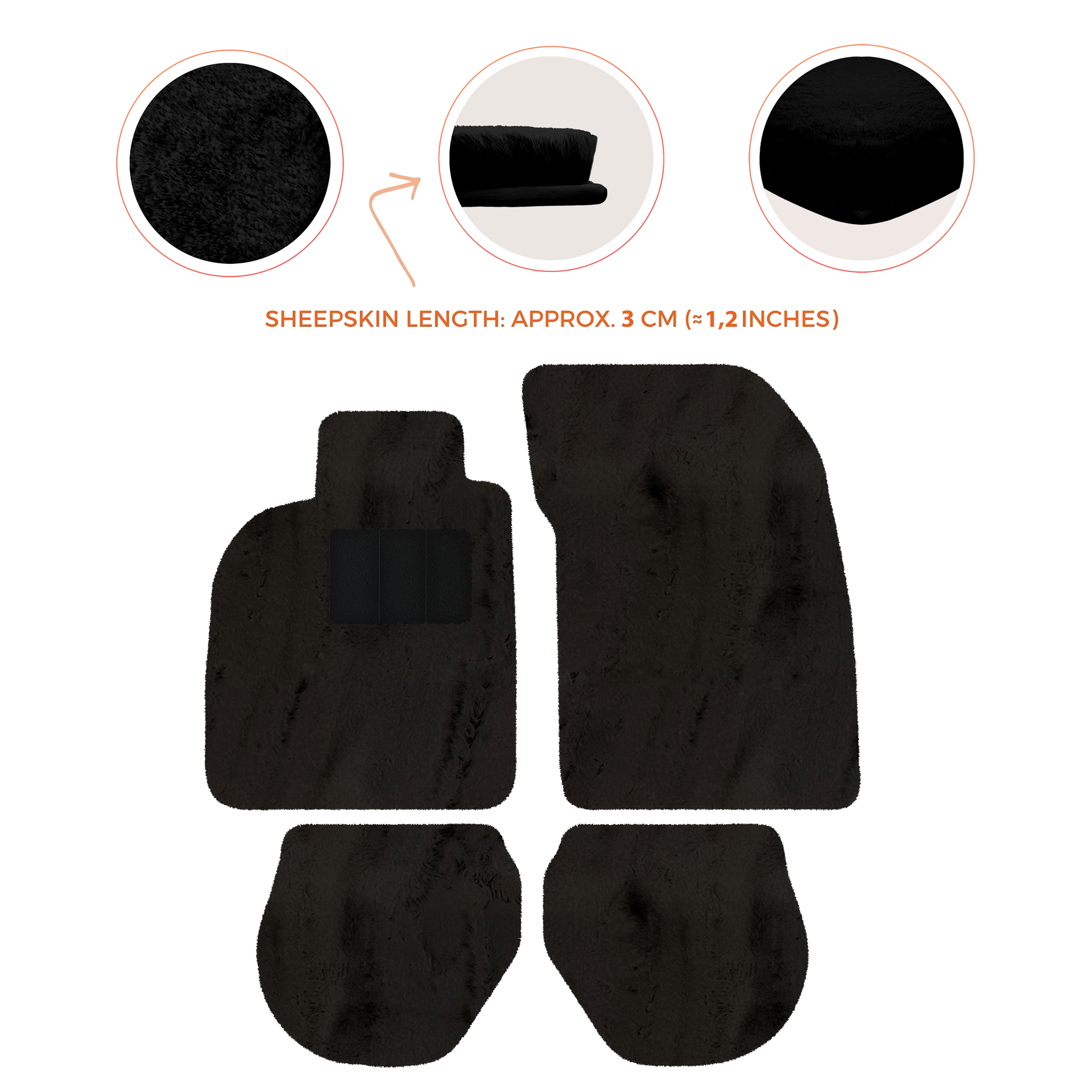 Customizable Leather Floor Mats with Divario Pattern for Porsche 911 - 993 (1994-1998) - AutoWin