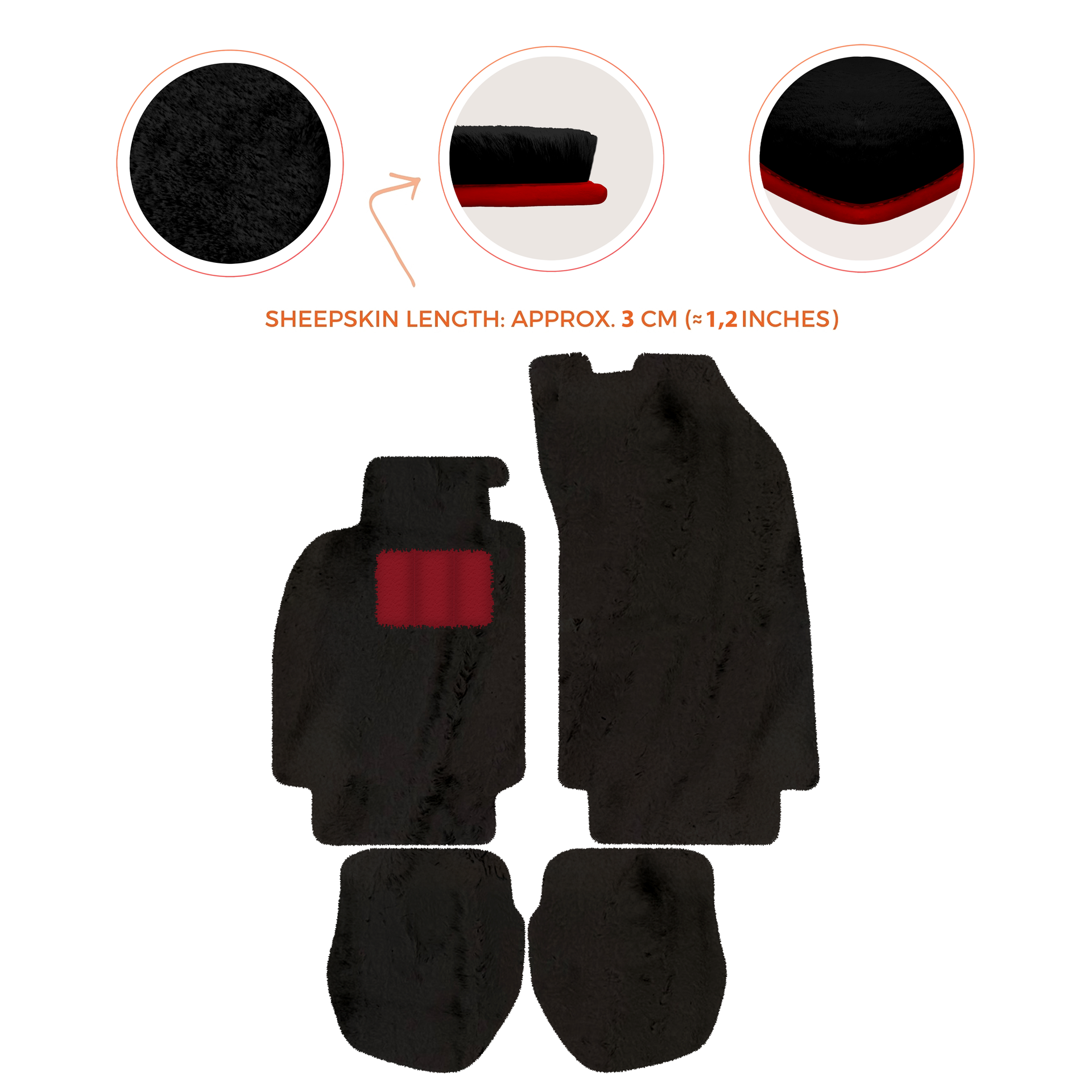 Light Blue Floor Mats for Porsche 964 (1989-1994) with Leather - AutoWin