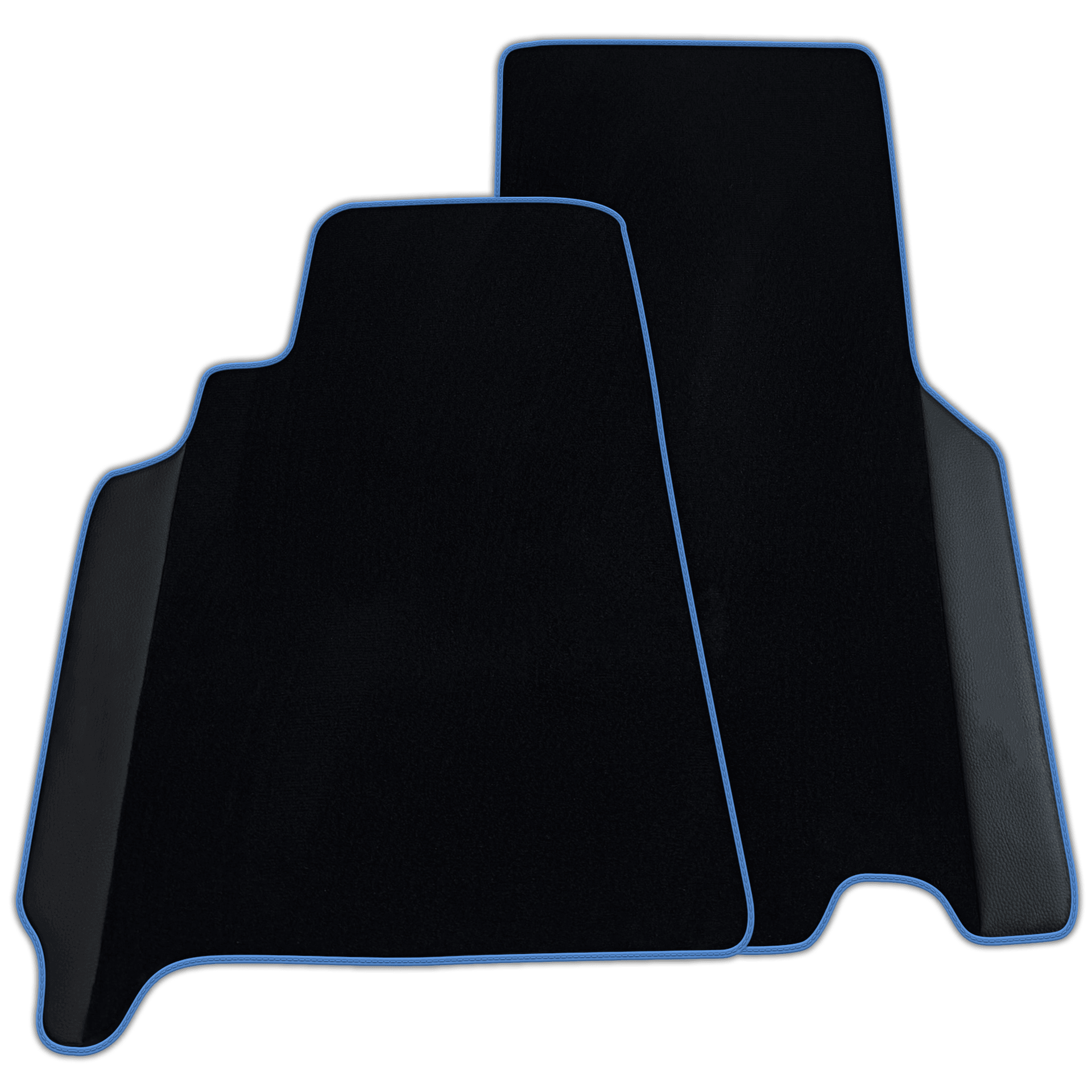 Custom Black Floor Mats for Ferrari 550 Maranello (1996-2002) with Leather