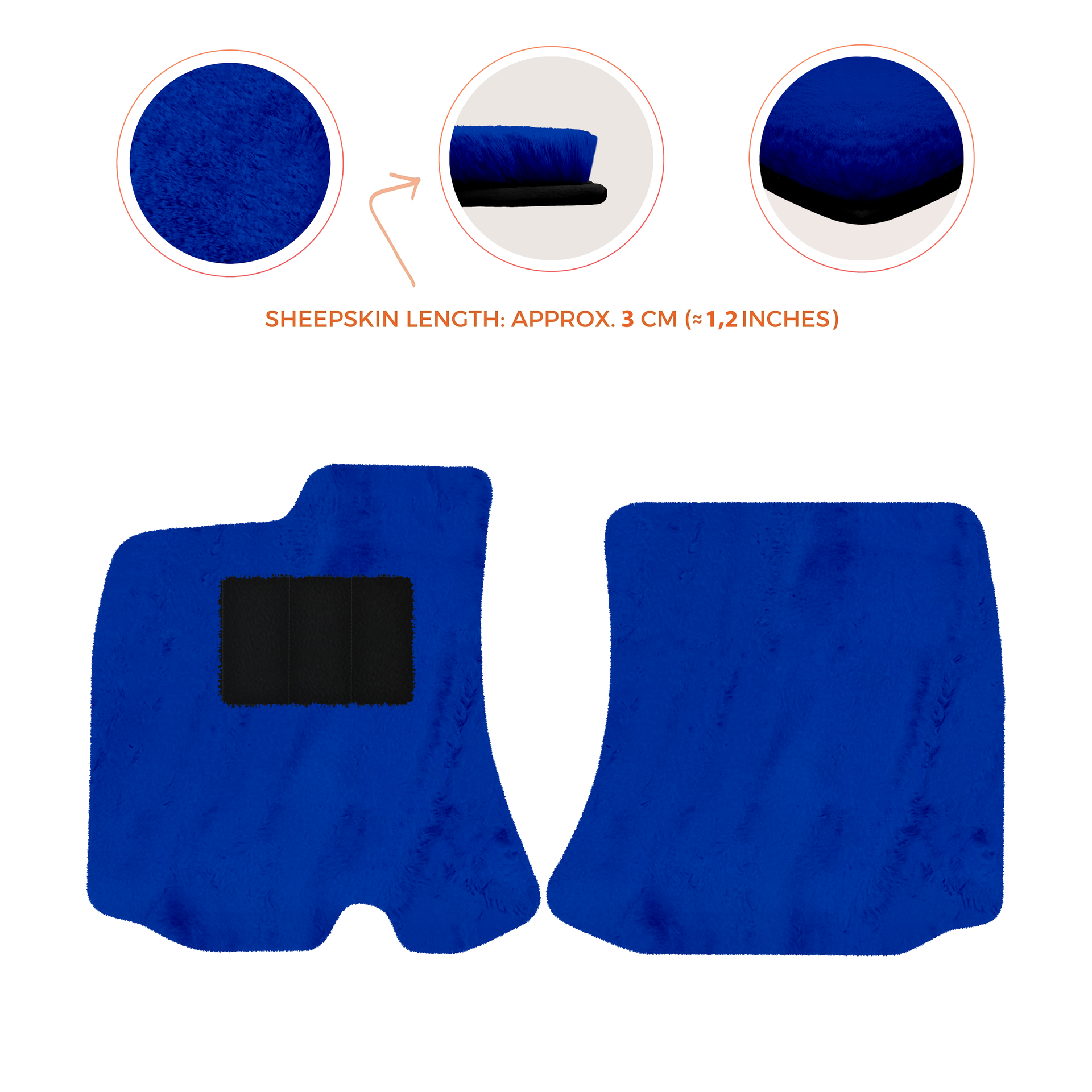 Premium Sheepskin Floor Mats for Bentley Arnage RL (1998-2009)