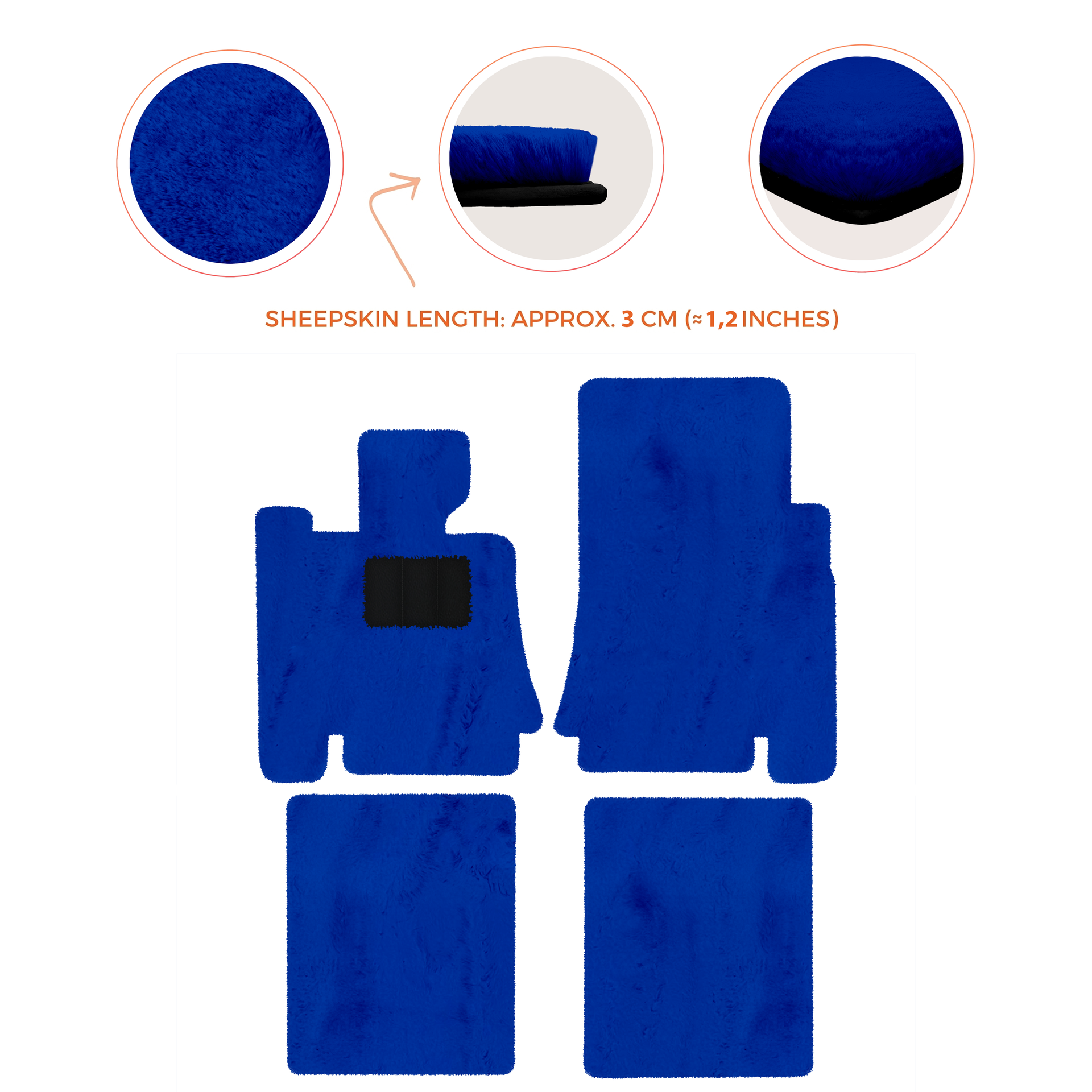 Premium Sheepskin Floor Mats for Bentley Mulsanne (2010-2020)