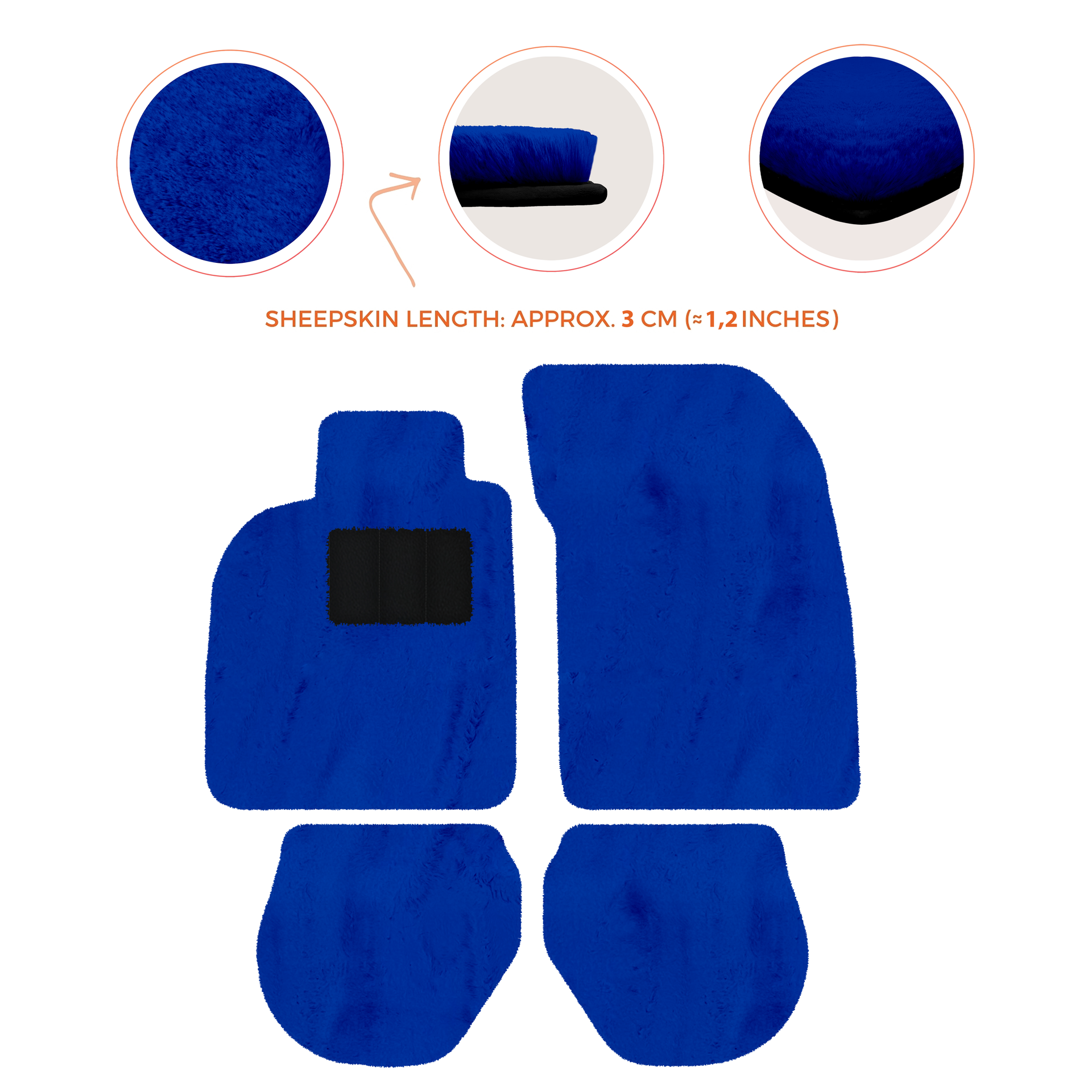 Customizable Leather Floor Mats with Divario Pattern for Porsche 911 - 993 (1994-1998) - AutoWin