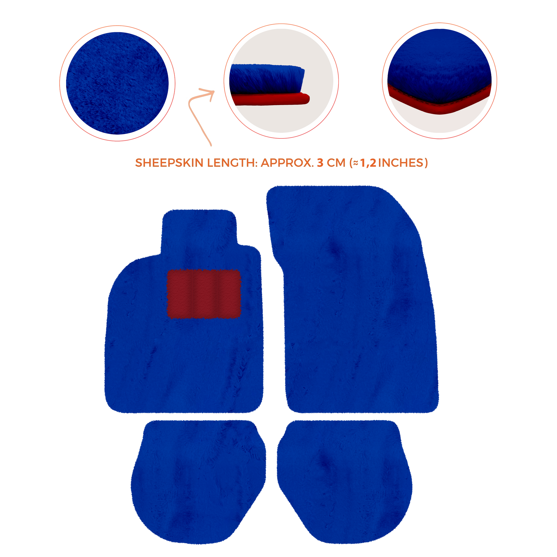 Customizable Leather Floor Mats with Divario Pattern for Porsche 911 - 993 (1994-1998) - AutoWin