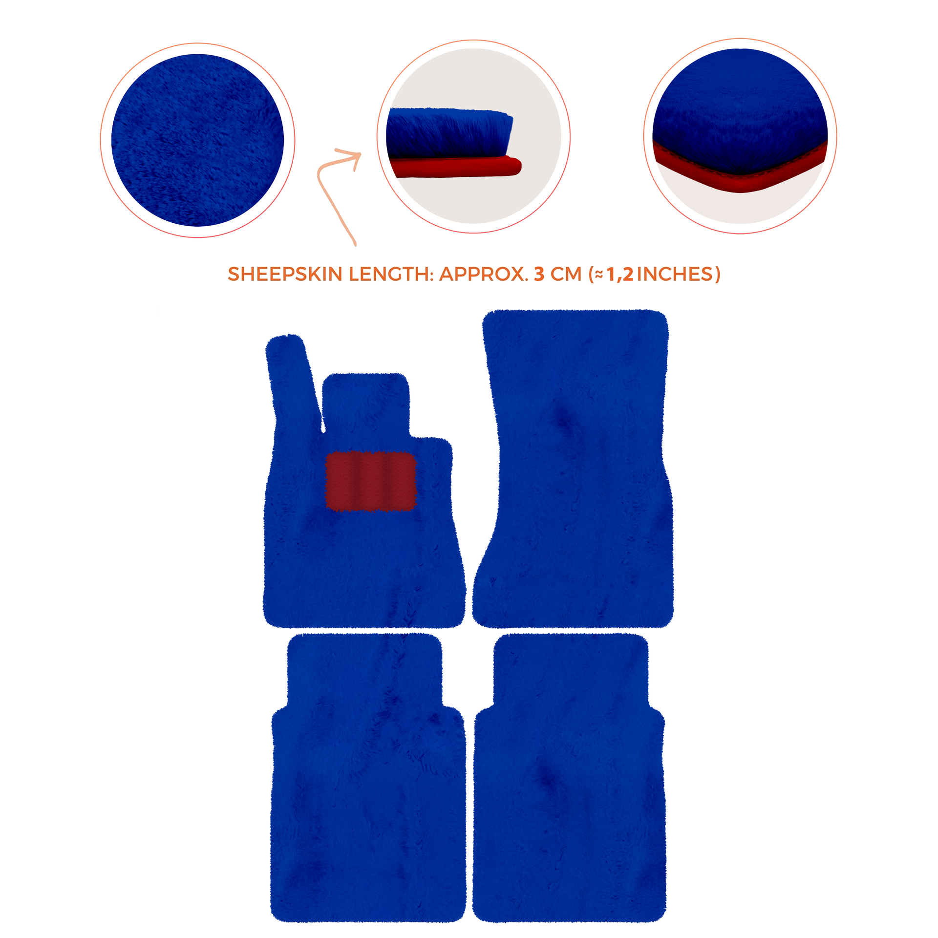 Luxury Sheepskin Floor Mats for Mercedes-Benz G-Class W463 (2018-2023)