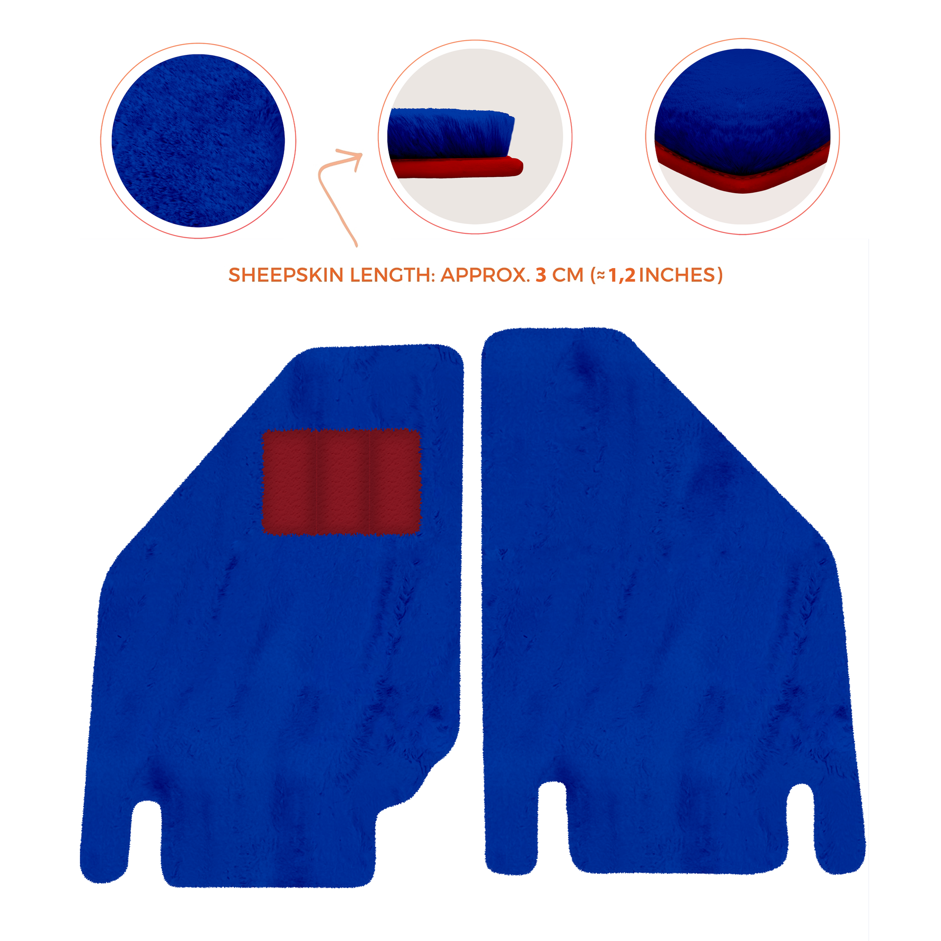 Premium Sheepskin Floor Mats for Ferrari Purosangue (2023-2024)