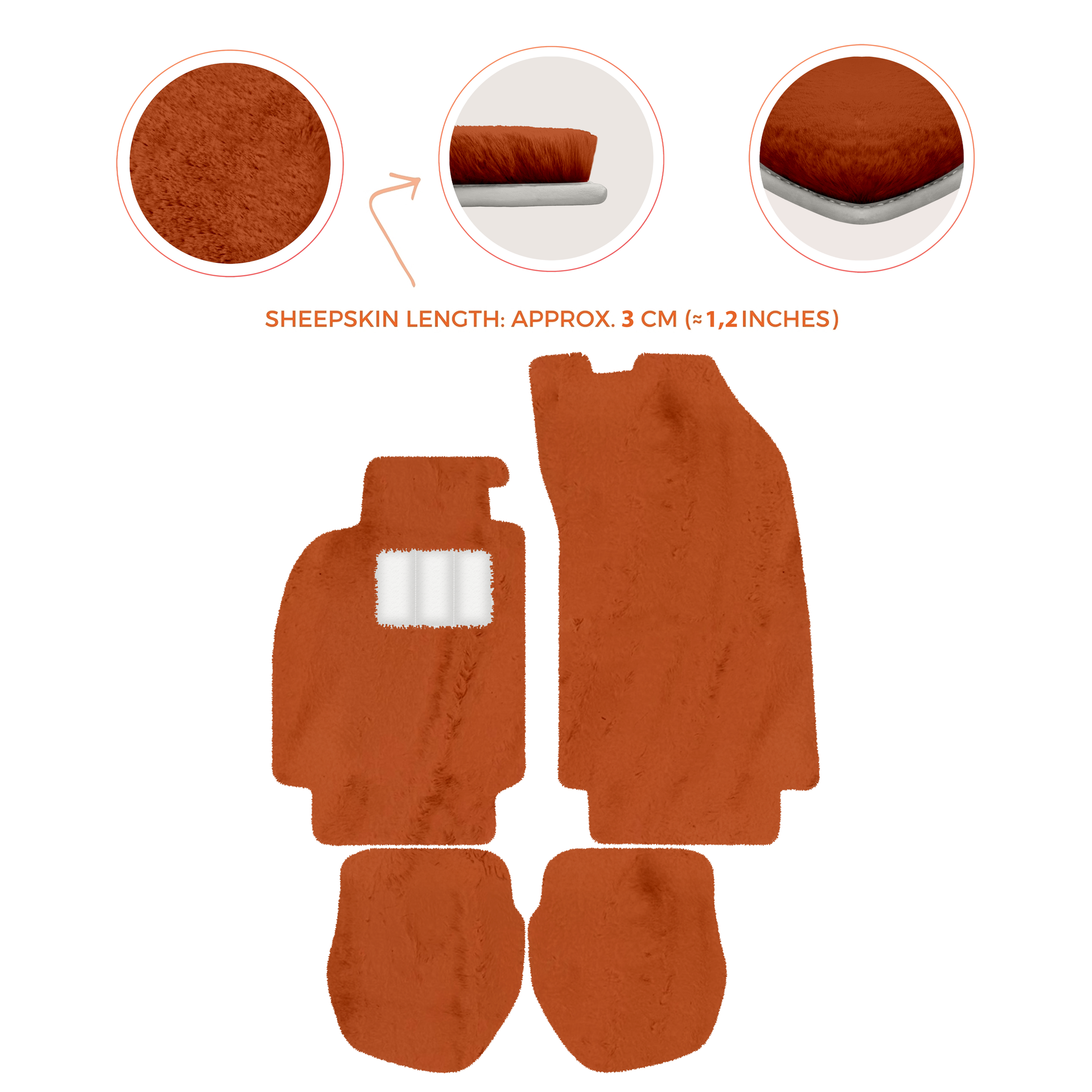 Light Blue Floor Mats for Porsche 964 (1989-1994) with Leather - AutoWin