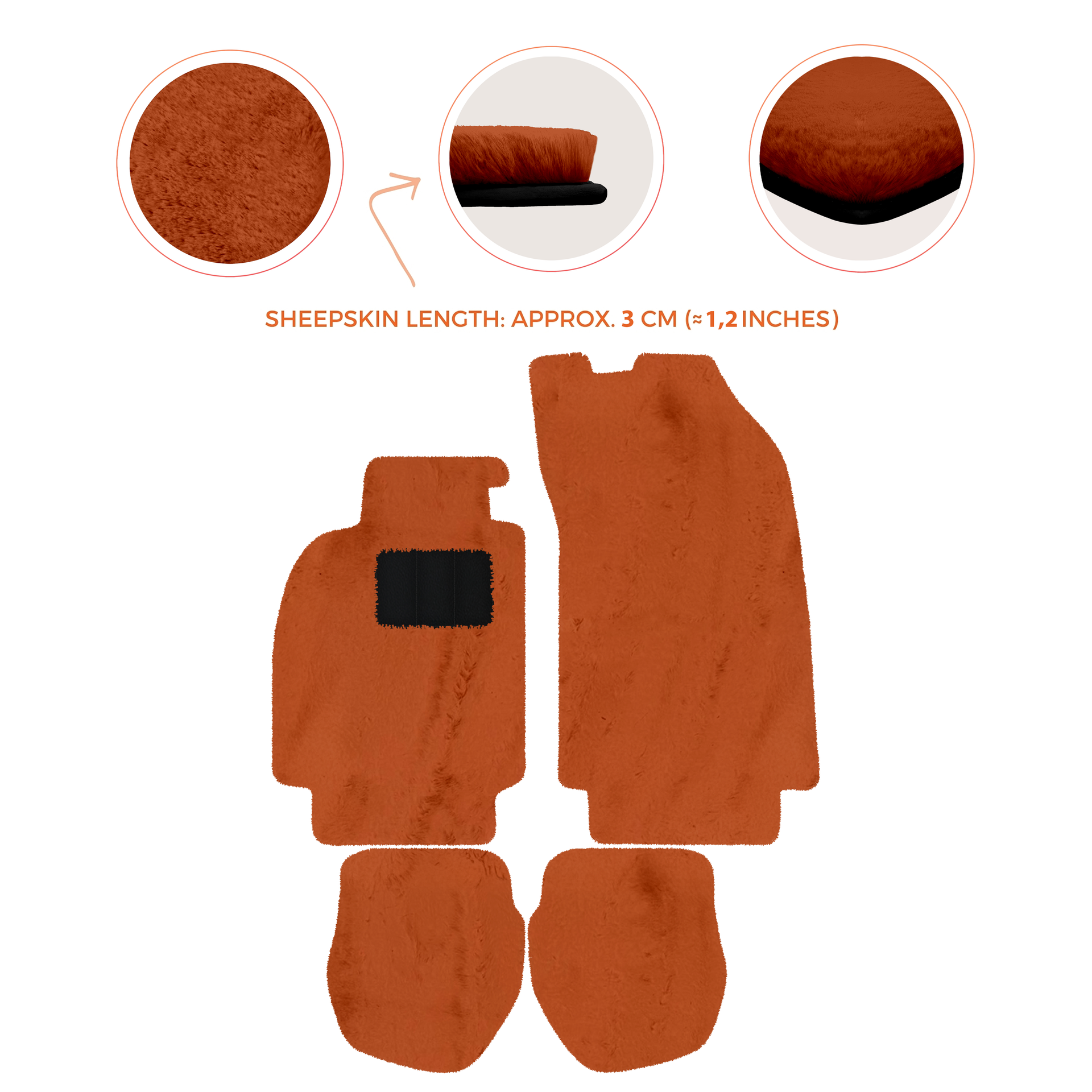 Light Blue Floor Mats for Porsche 964 (1989-1994) with Leather - AutoWin