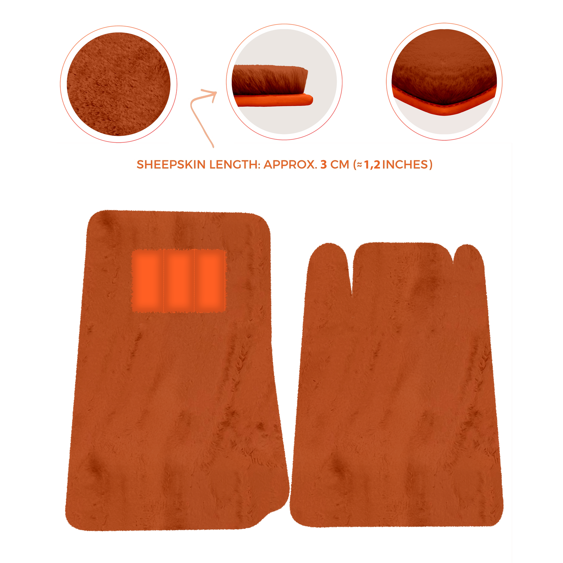 Lamborghini Jalpa Sheepskin Floor Mats (1981-1988) - Premium Luxury