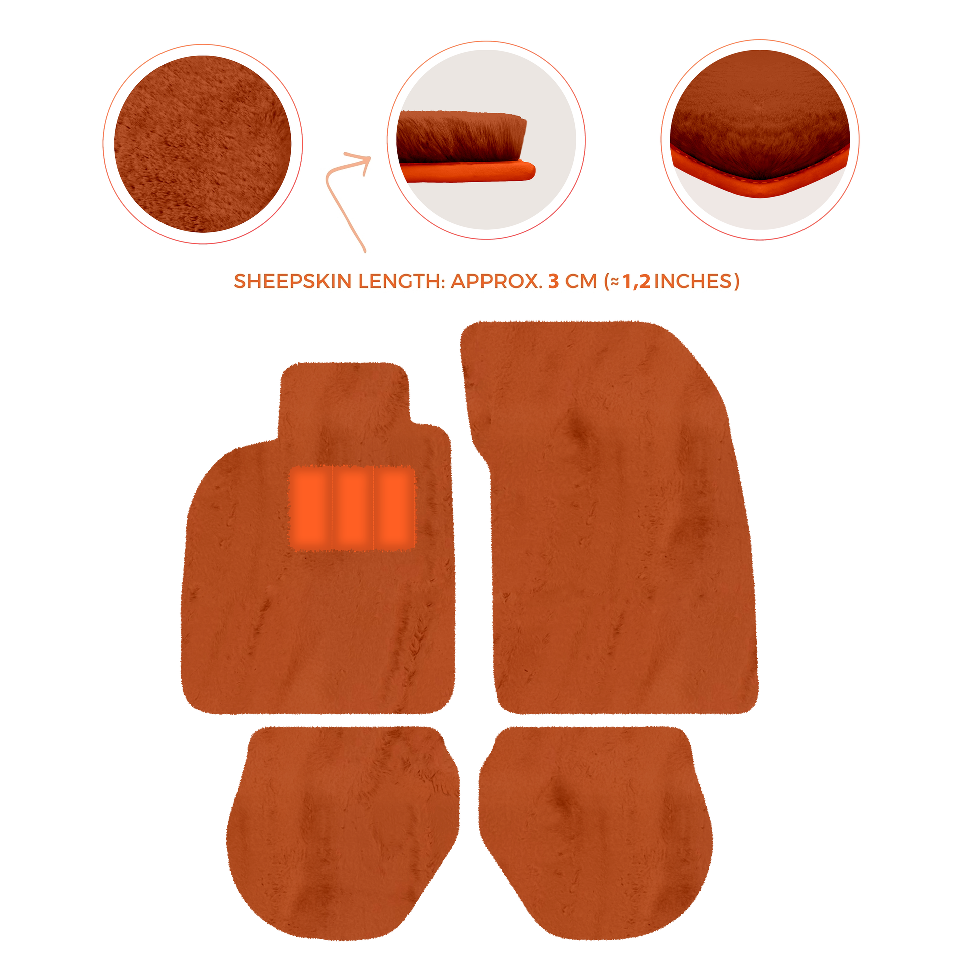 Customizable Leather Floor Mats with Divario Pattern for Porsche 911 - 993 (1994-1998) - AutoWin