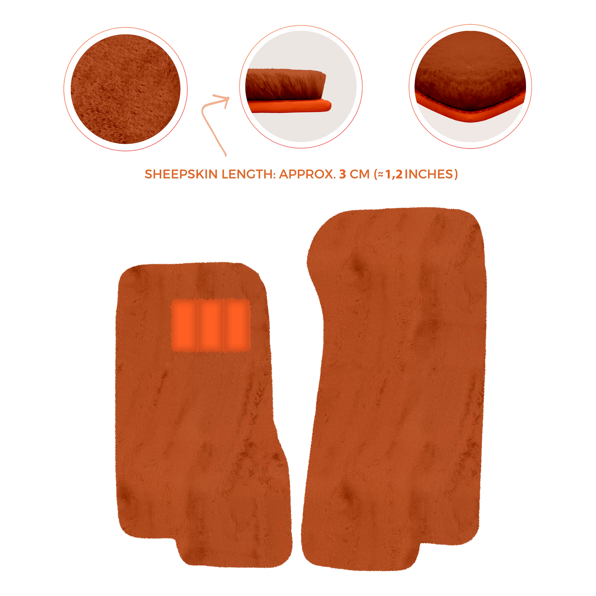 Luxury Sheepskin Floor Mats for Aston Martin V8 Coupe Special Volante (96-03)