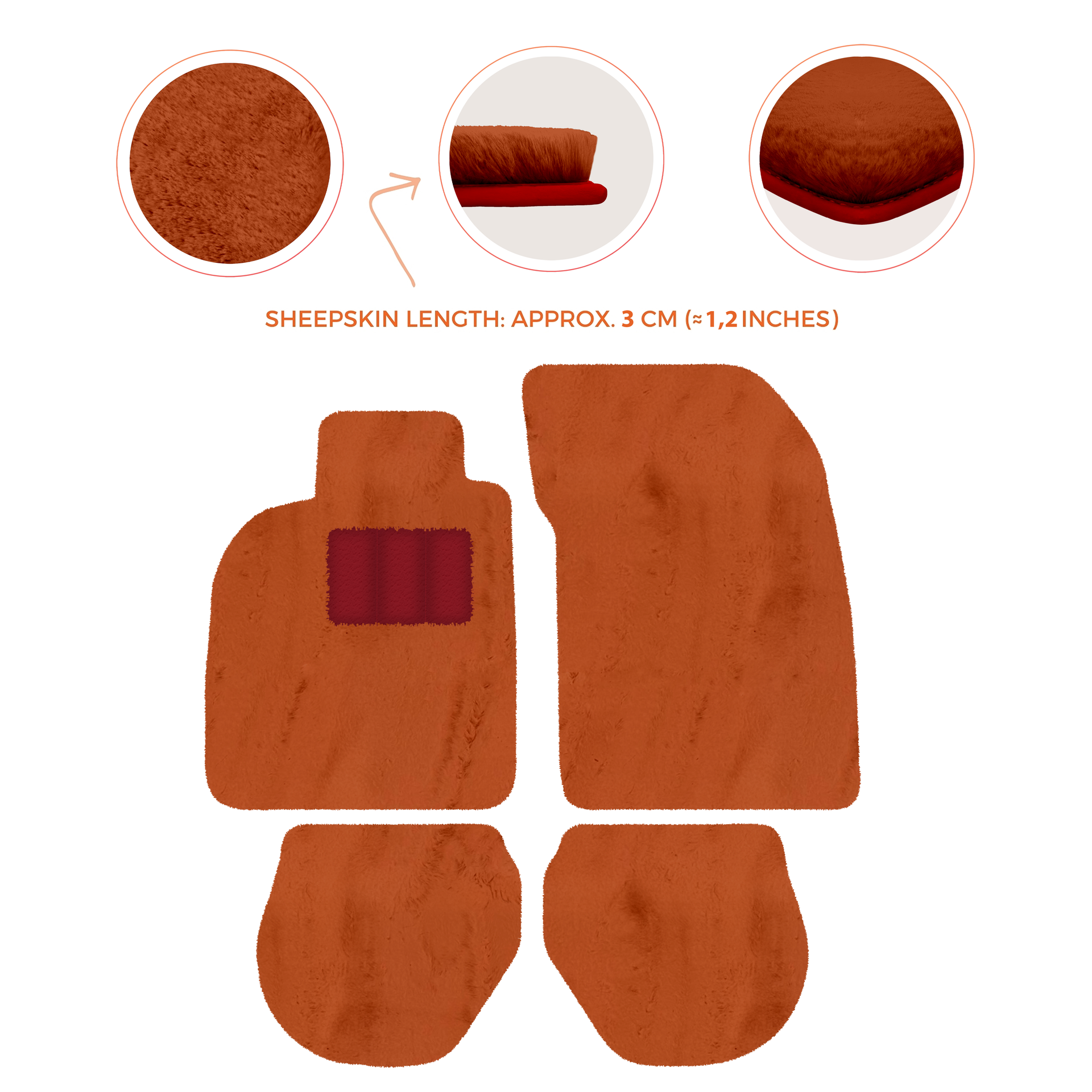 Customizable Leather Floor Mats with Divario Pattern for Porsche 911 - 993 (1994-1998) - AutoWin