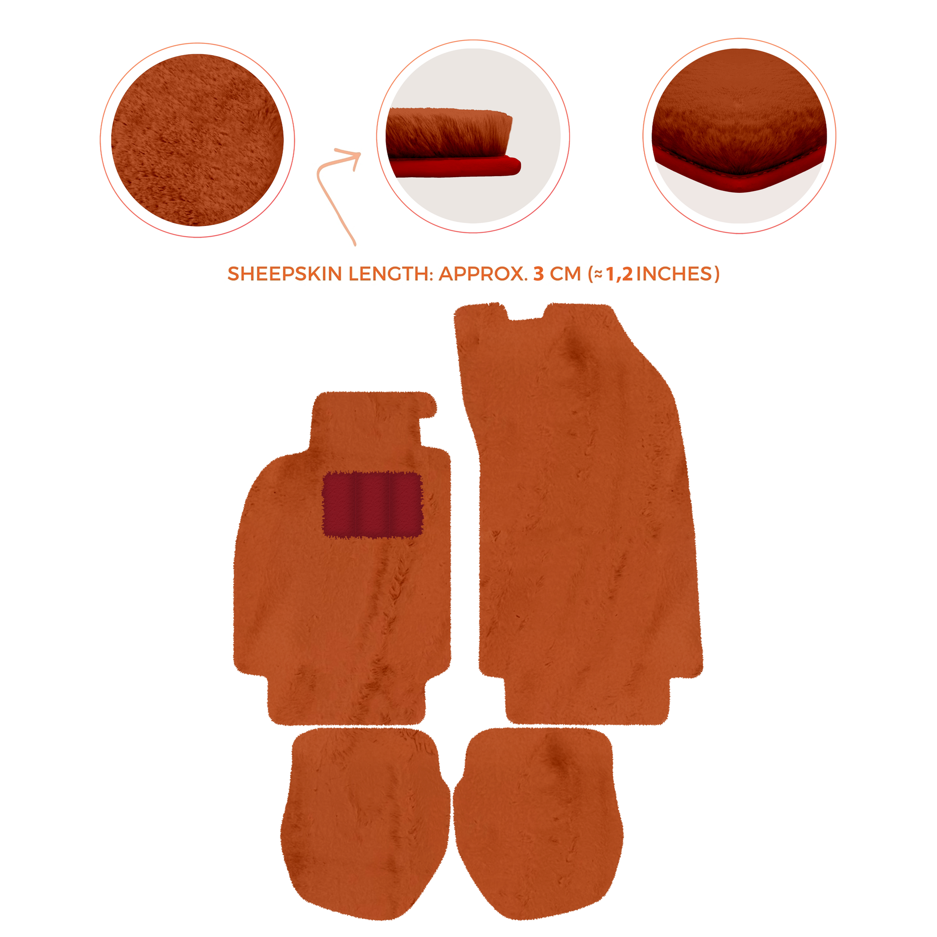 Light Blue Floor Mats for Porsche 964 (1989-1994) with Leather - AutoWin