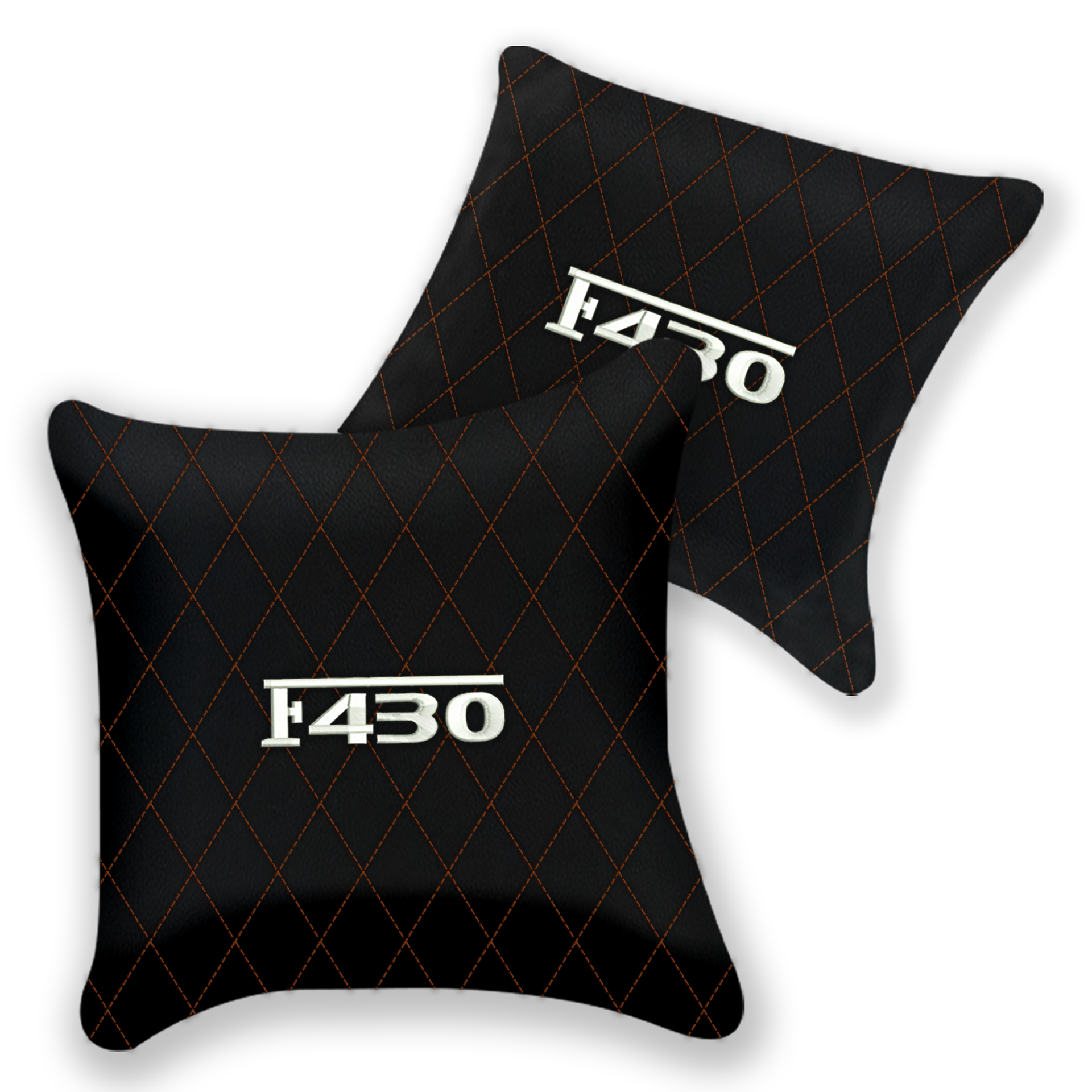 Customizable Black Leather Pillows for Ferrari F355 (1994-1999)